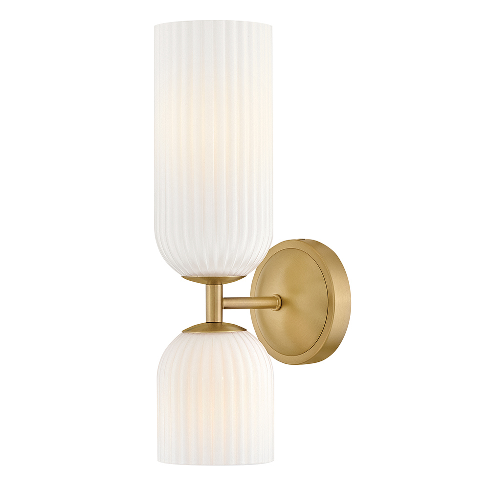 Hinkley 57472LCB-CO Ava Wall Mount Bath Wall Light in Cased Opal
