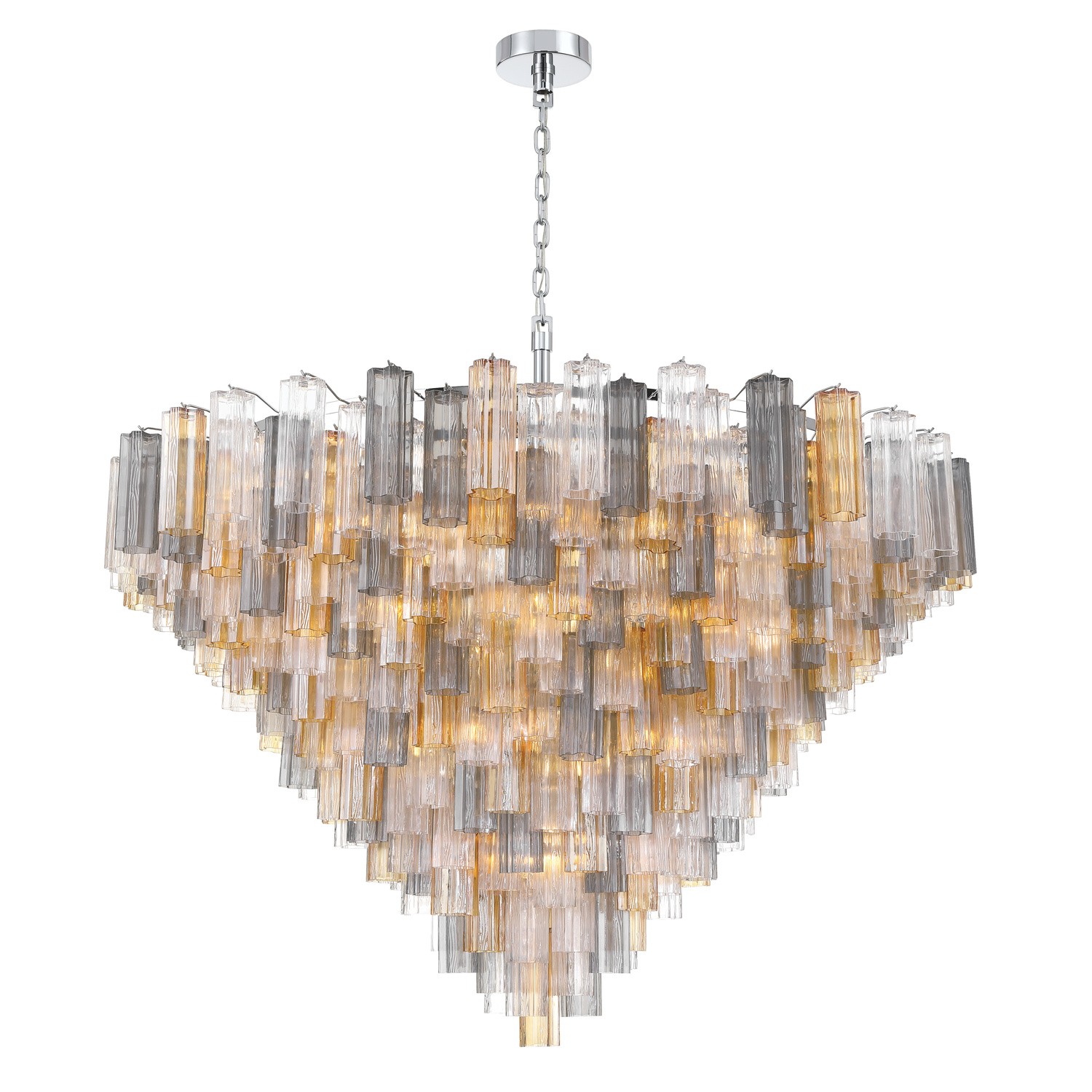 40 Light Chandelier by Crystorama - Addis Collection, Polished Chrome Finish - ADD-329-CH-AU