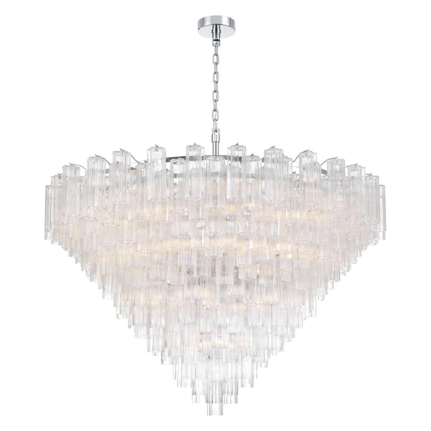 40 Light Chandelier by Crystorama - Addis Collection, Polished Chrome Finish - ADD-329-CH-CL