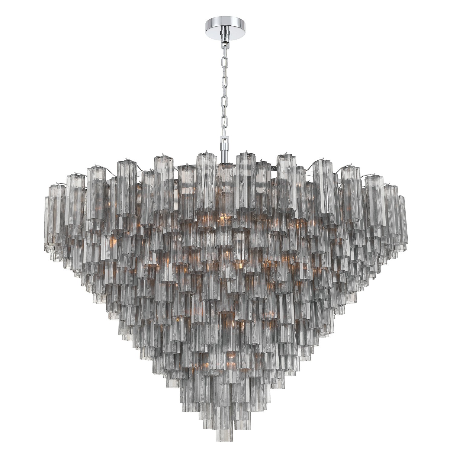 40 Light Chandelier by Crystorama - Addis Collection, Polished Chrome Finish - ADD-329-CH-SM
