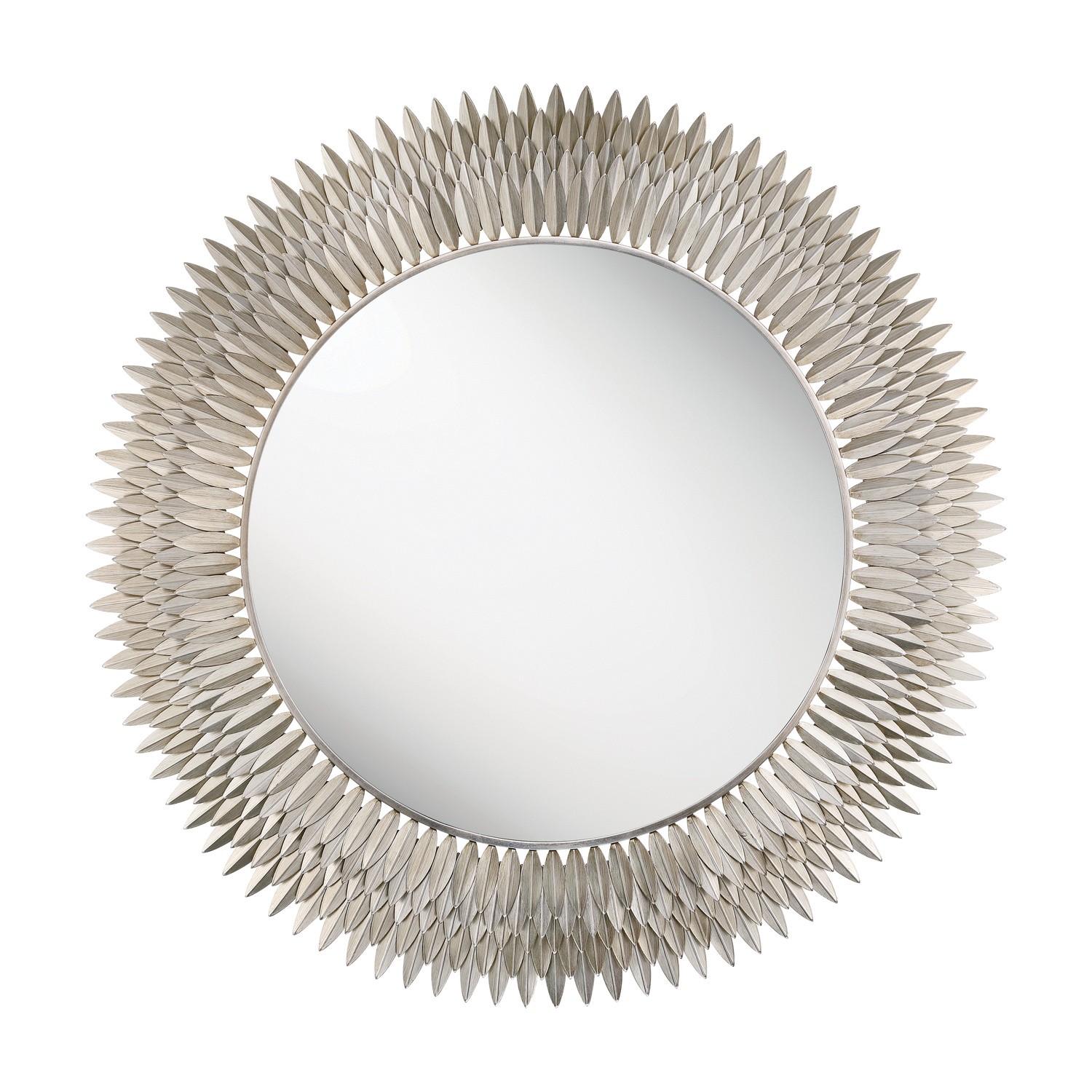 Mirror by Crystorama - Broche Collection, Antique Silver Finish - BRH-M546-SA