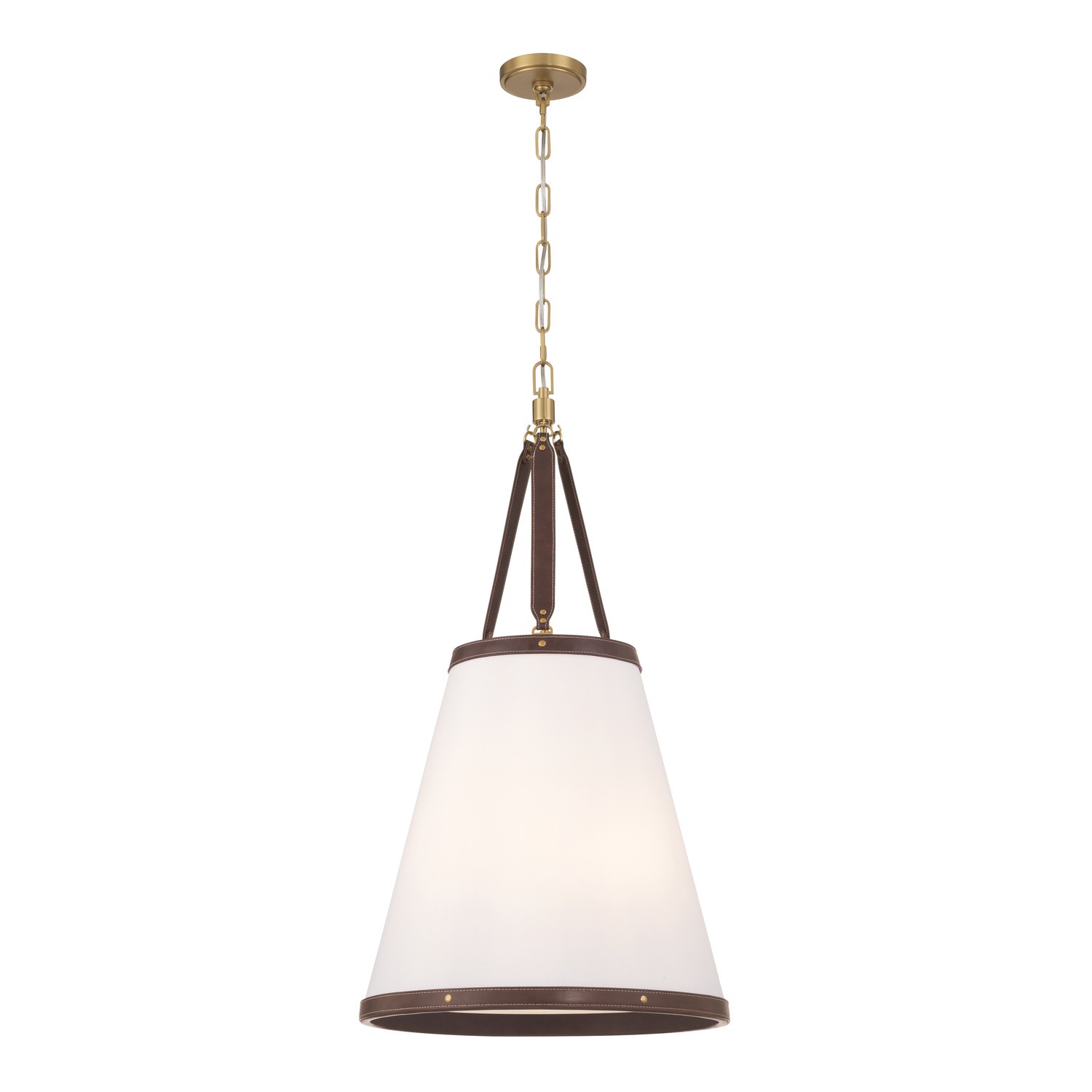 Photos - Chandelier / Lamp Wide Crystorama Luxe Gold Pendant from the Callahan Collection CAL-2405-LG 