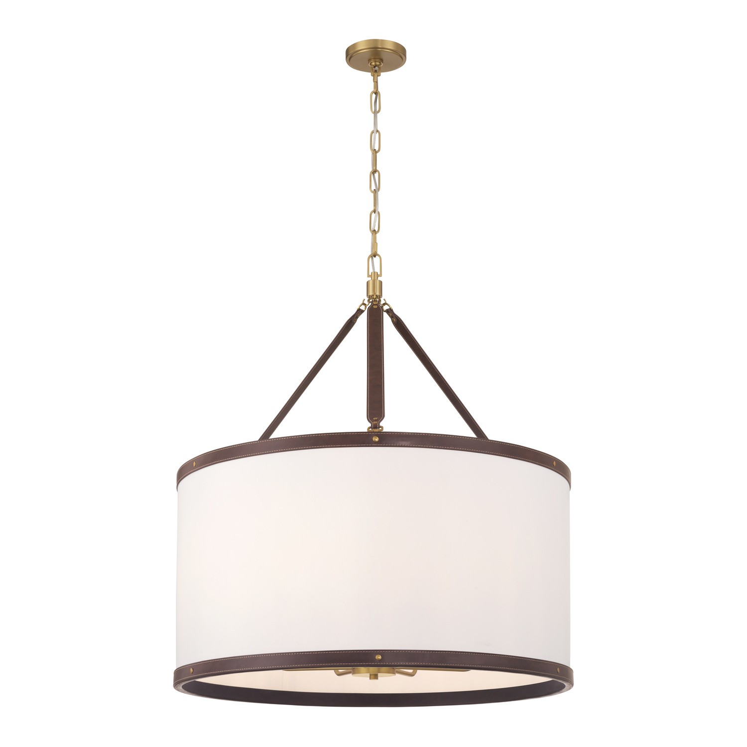 Eight Light Pendant by Crystorama - Callahan Collection, Luxe Gold Finish - CAL-2408-LG