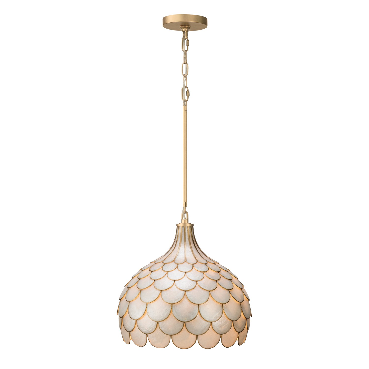 Three Light Pendant by Crystorama - Darby Collection, Soft Gold Finish - DRB-7003-SG