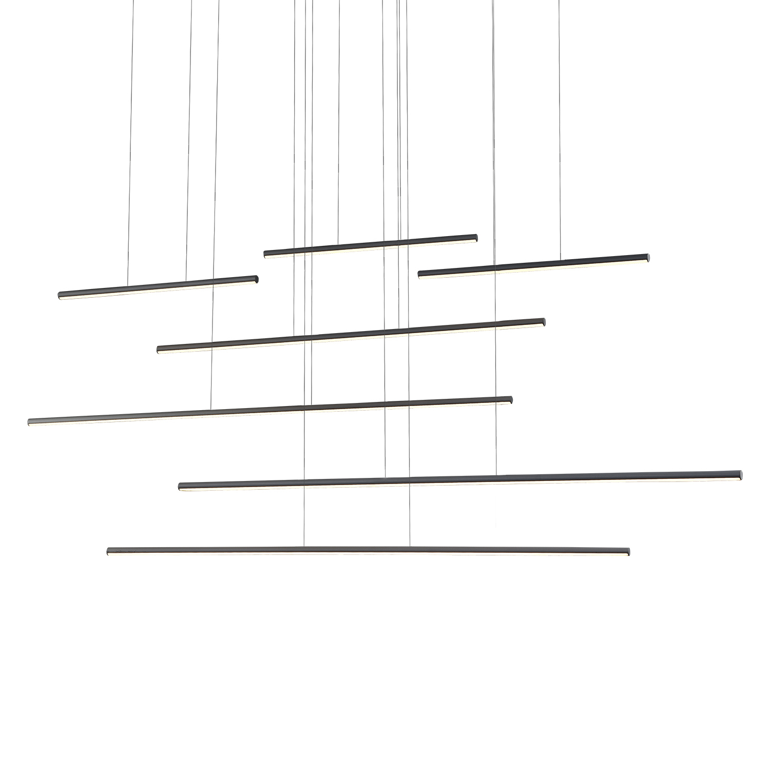 LED Pendant by Kuzco Lighting - Chute Motion Collection, Black Finish - MP14970-BK-UNV-010