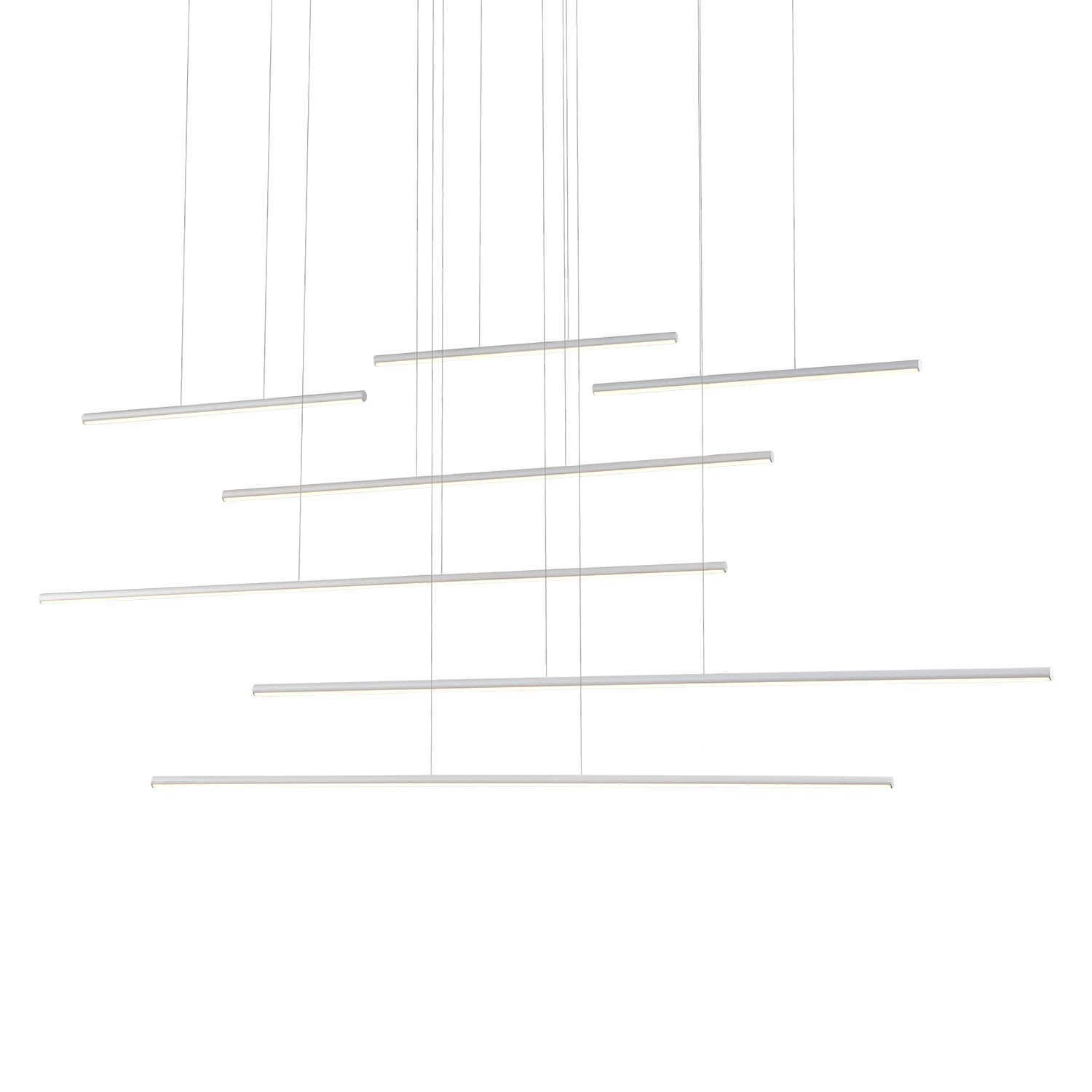 LED Pendant by Kuzco Lighting - Chute Motion Collection, White Finish - MP14970-WH-UNV-010