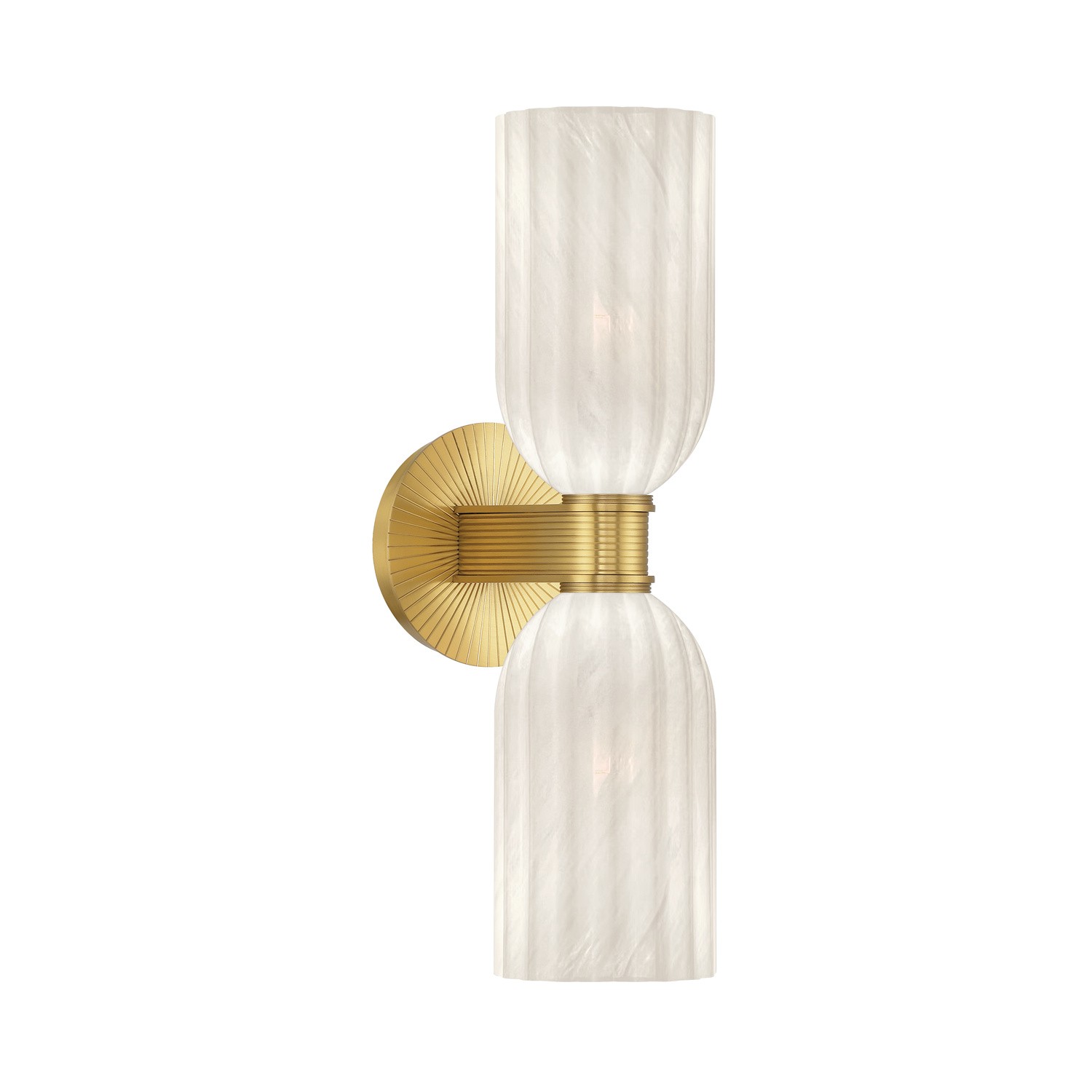 Two Light Wall Sconce by Crystorama - Lotus Collection, Luxe Gold Finish - LOT-712-LG