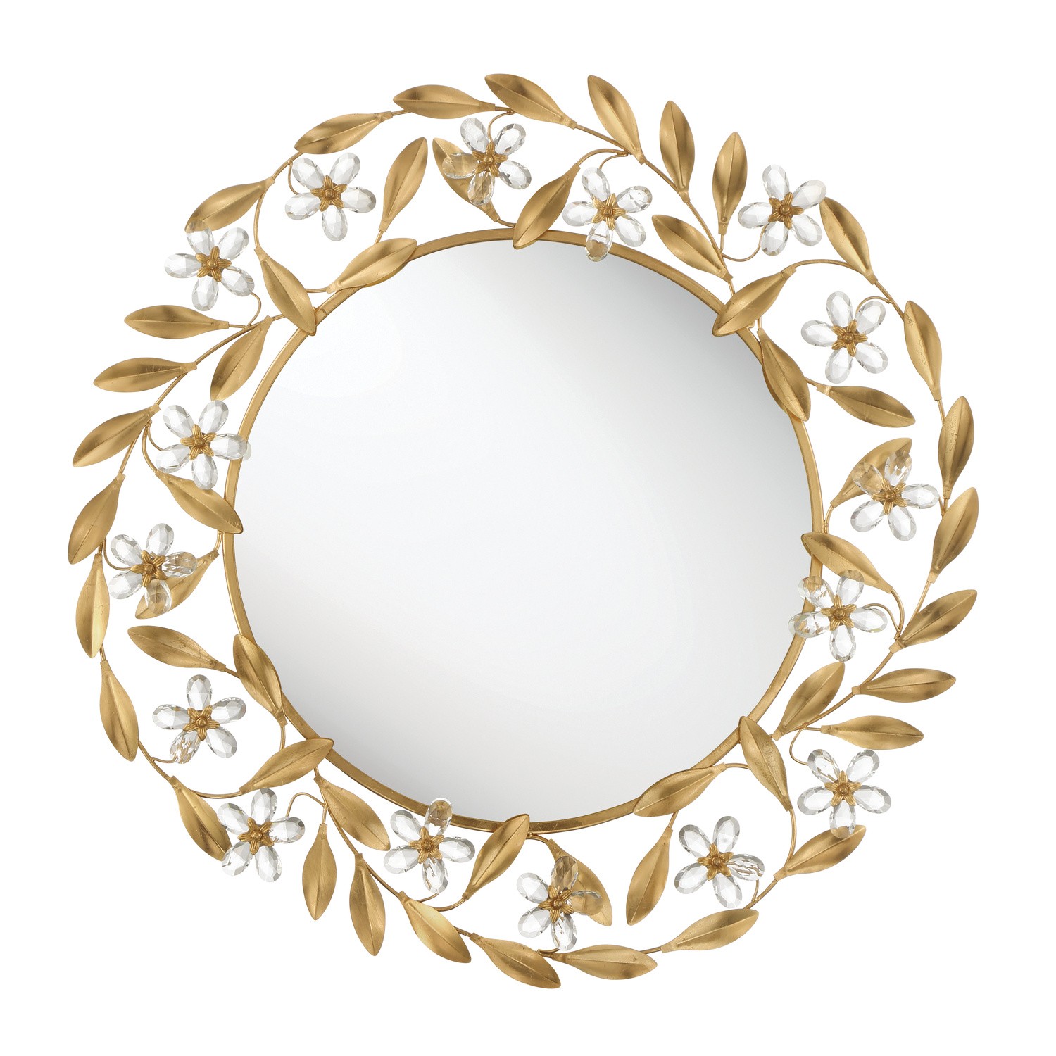Mirror by Crystorama - Marselle Collection, Antique Gold Finish - MSL-M030-GA
