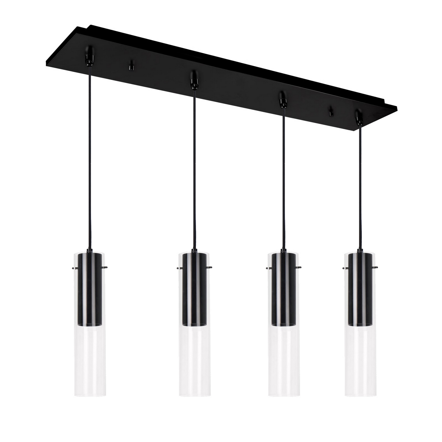 Black Led Pendant F…