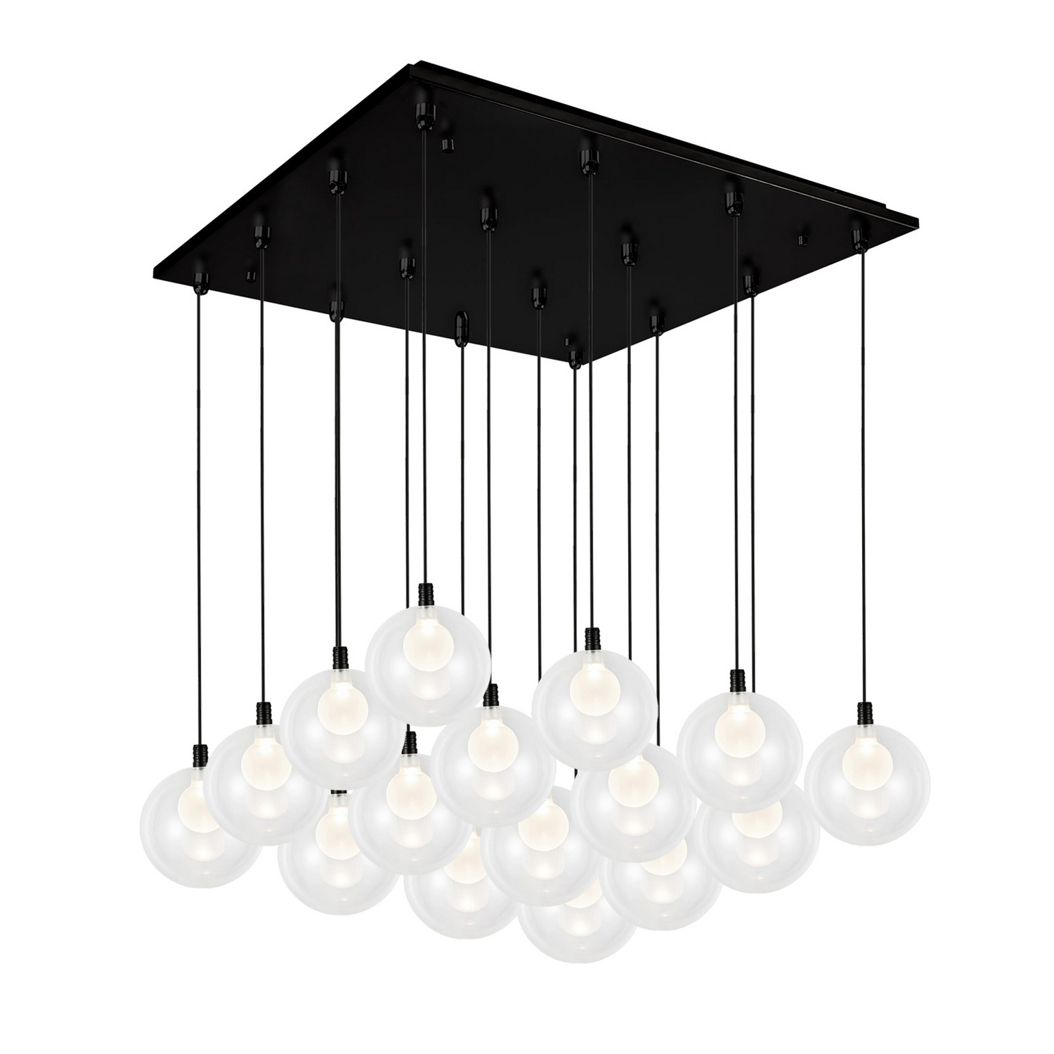 Black Led Pendant F…