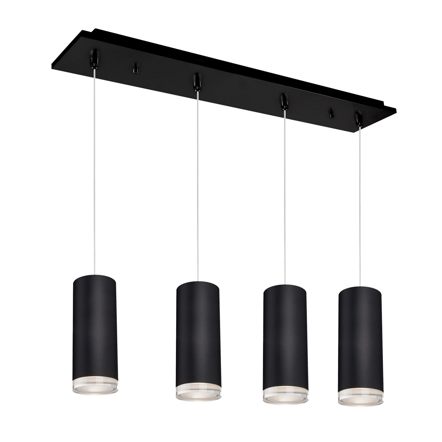 Black LED Pendant from the Cameo Collection