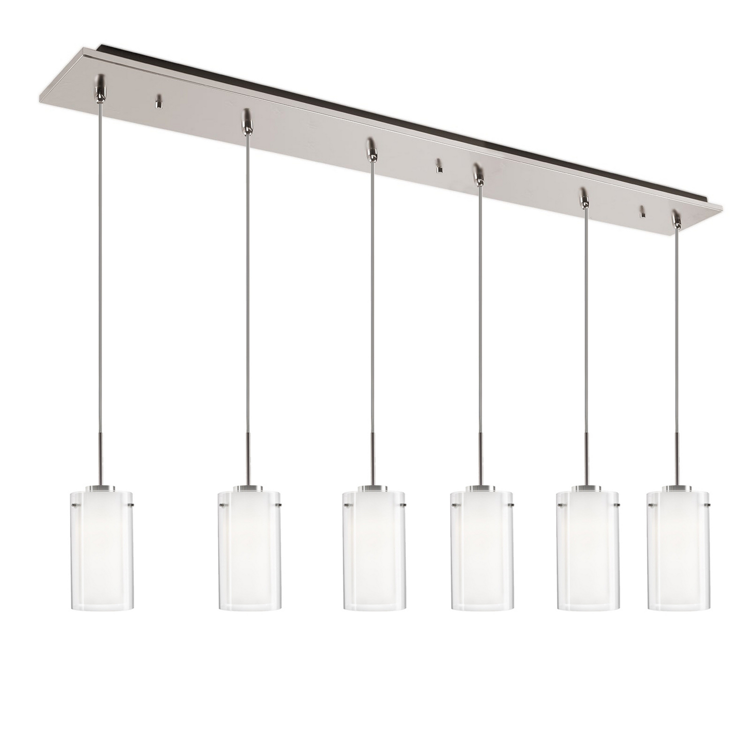 Brushed Nickel LED Pendant from the Verona Collection
