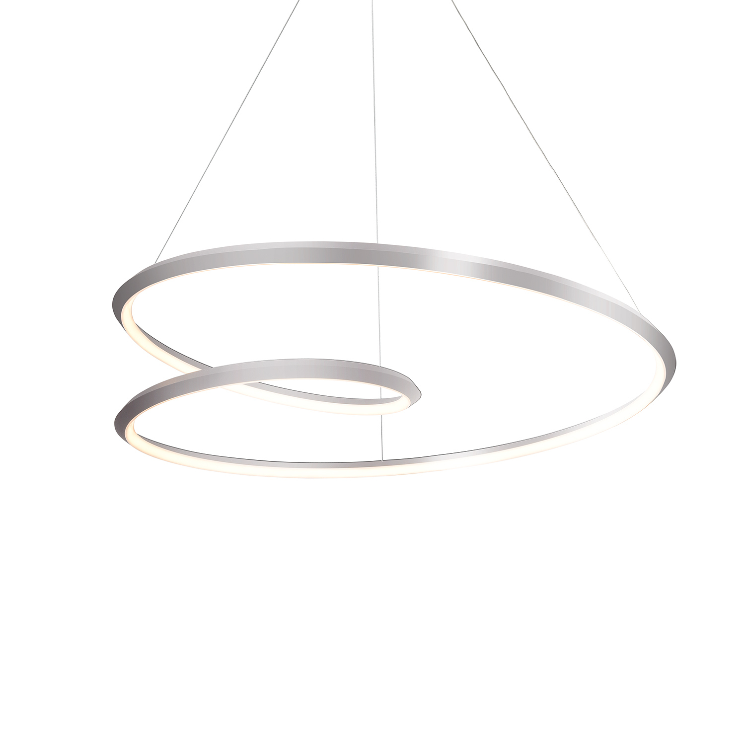 LED Pendant by Kuzco Lighting - Ampersand Collection, Brushed Nickel Finish - PD22339-BN-UNV-010