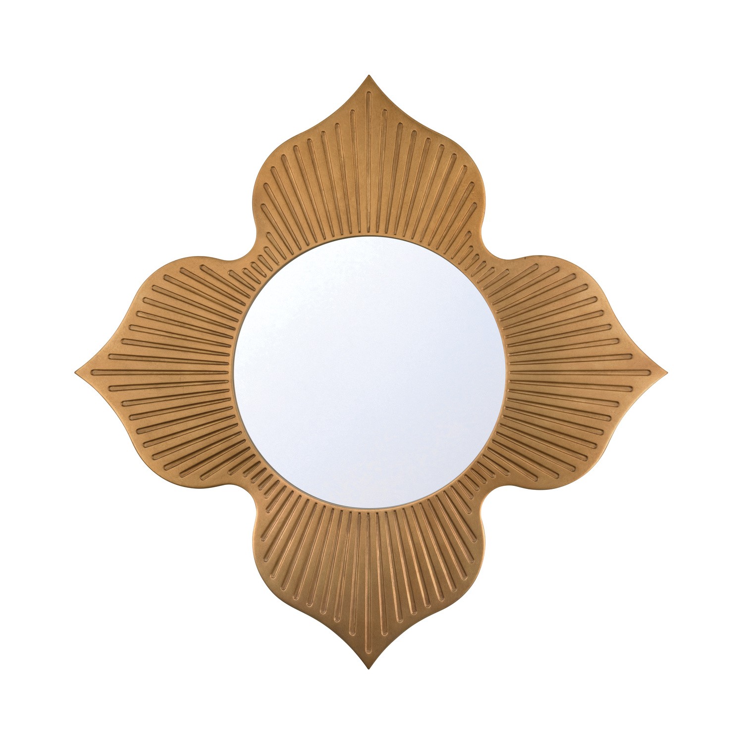 Mirror by Crystorama - Tullos Collection, Burnished Brass Finish - TUL-M100-BB