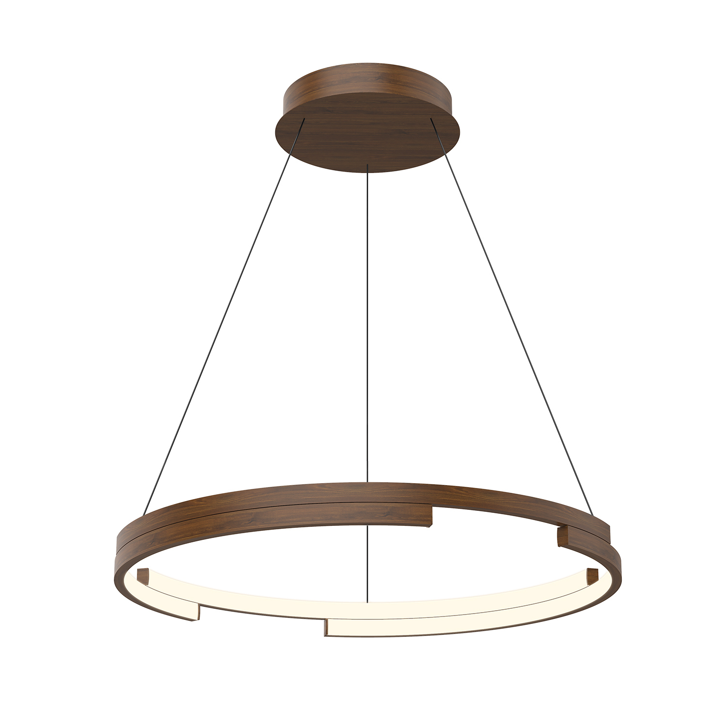 Walnut Led Pendant …