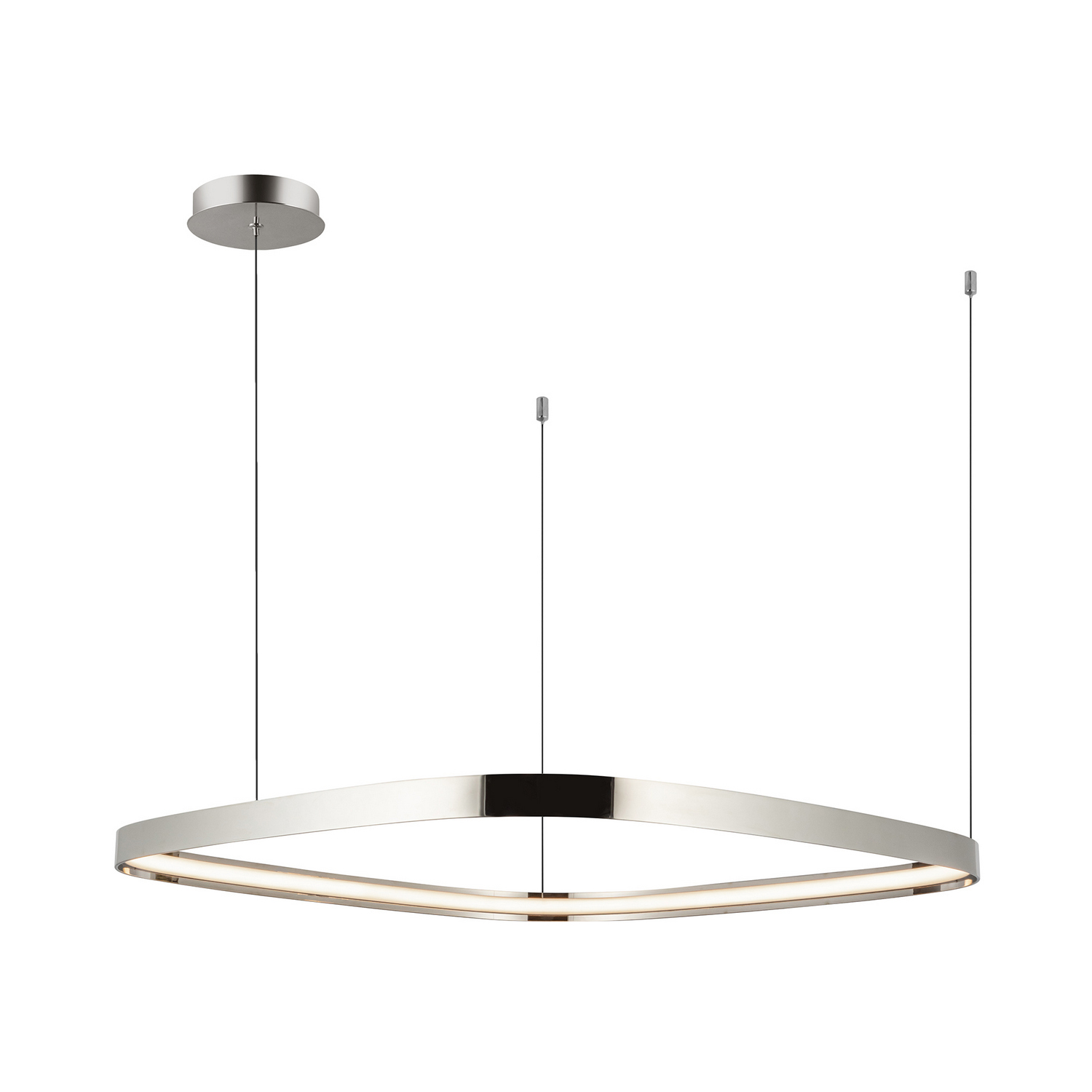 Polished Nickel LED Pendant from the Yukon Collection