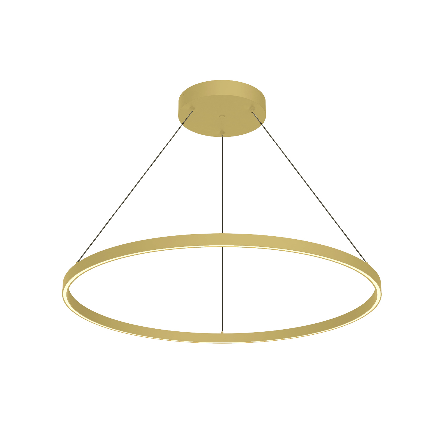 LED Pendant by Kuzco Lighting - Cerchio Collection, Brushed Gold Finish - PD87136-BG-UNV-010