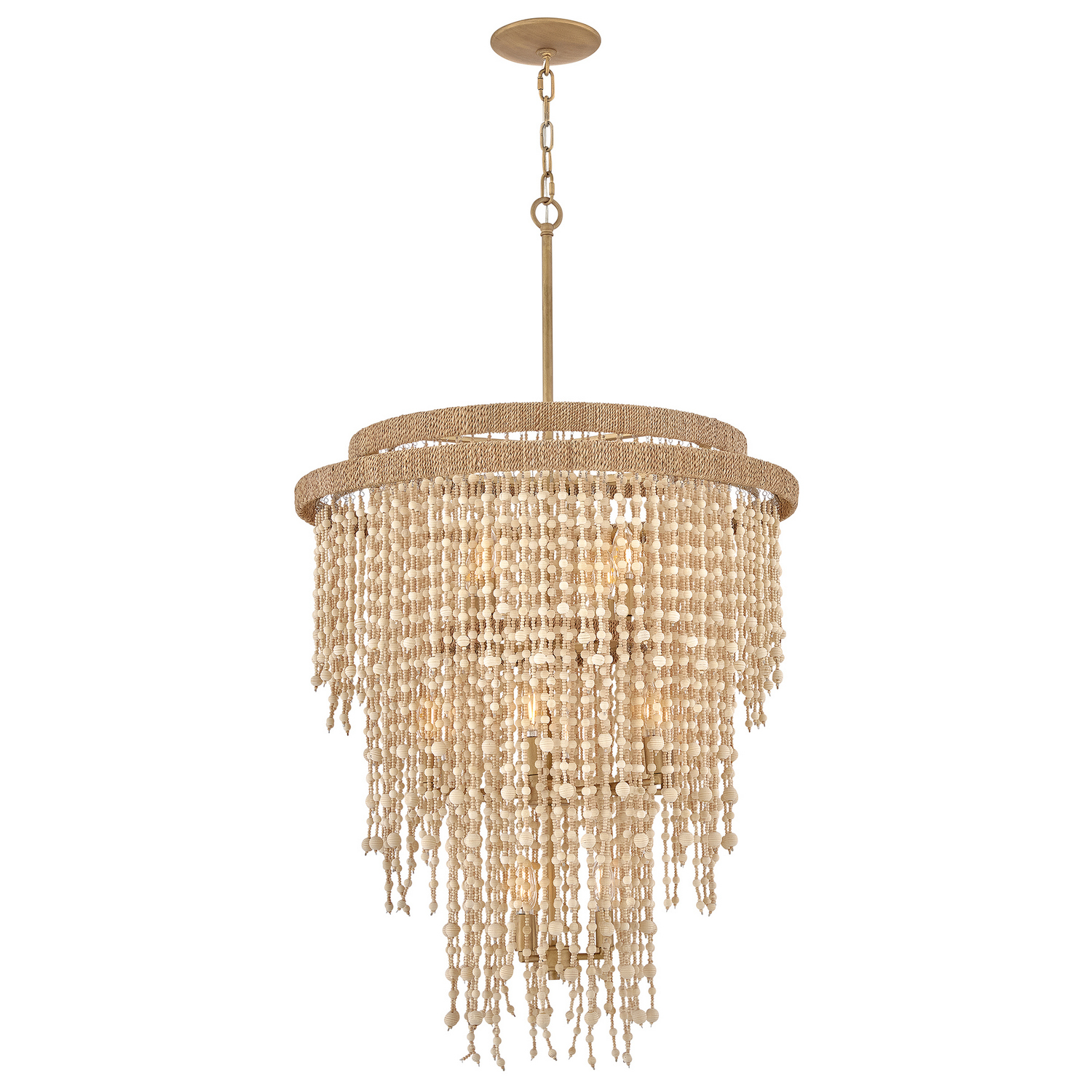 Photos - Chandelier / Lamp Freya Fredrick Ramond Burnished Gold LED Chandelier from the Collection FR47004BNG
