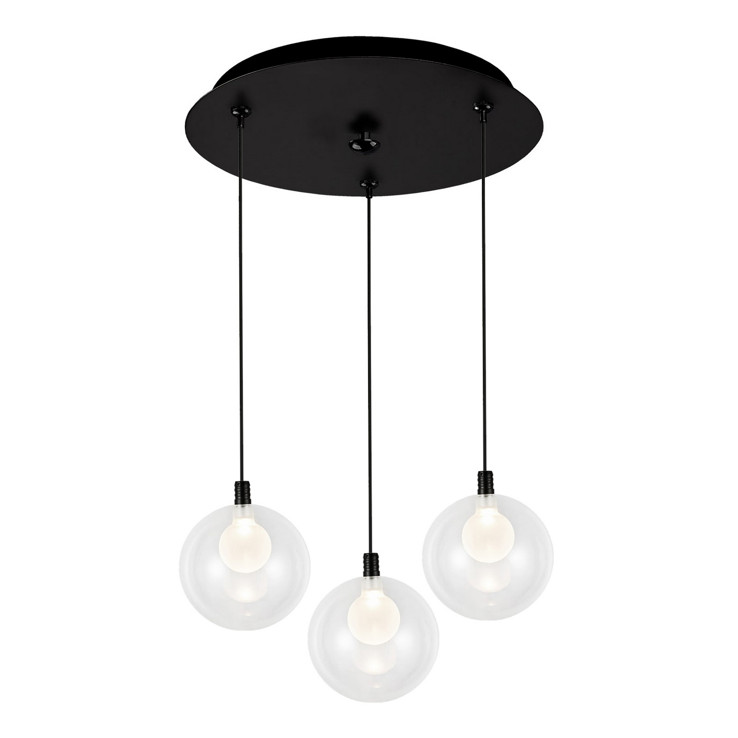 Black Led Pendant F…