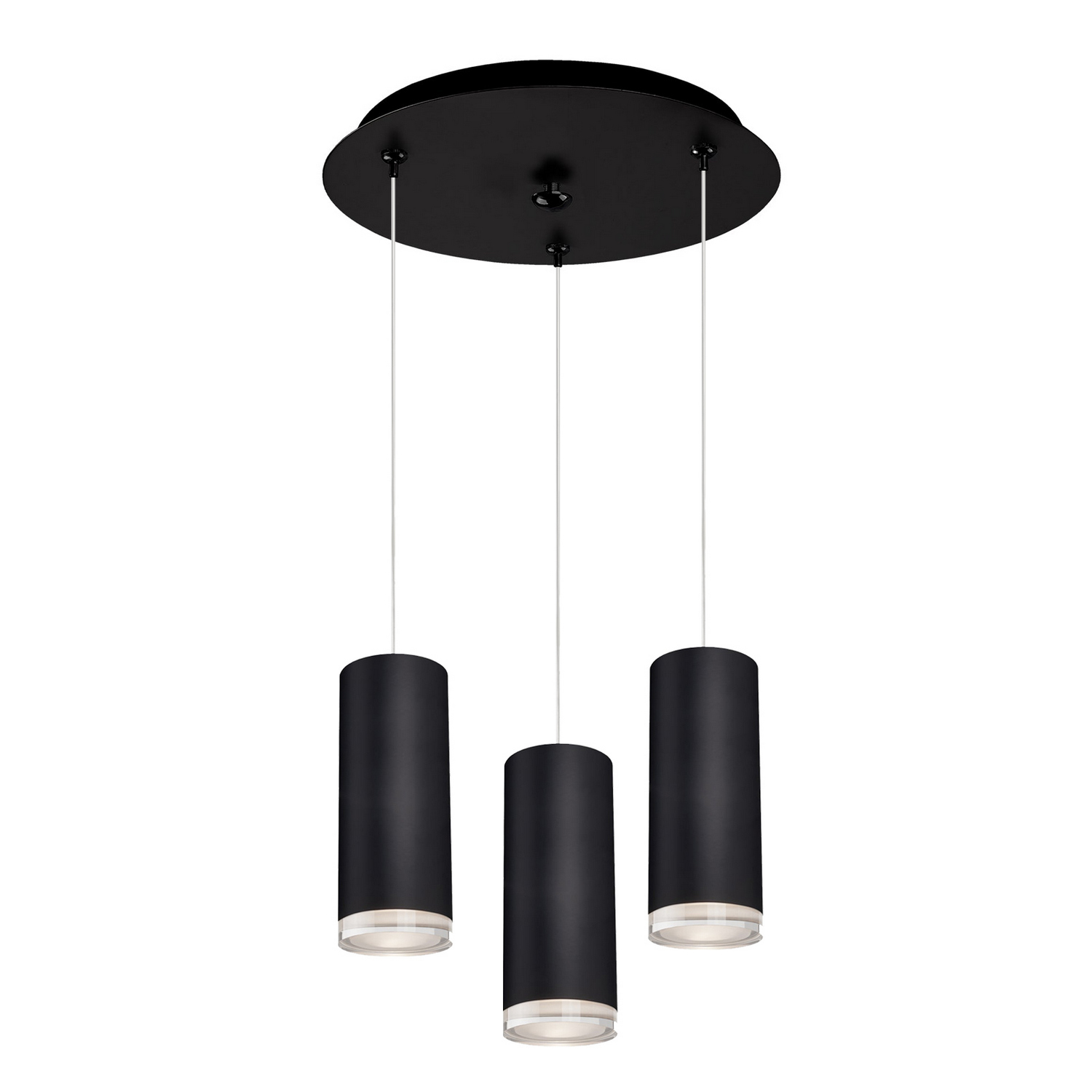 LED Pendant by Kuzco Lighting - Cameo Collection, Black Finish - MP401431BK-03