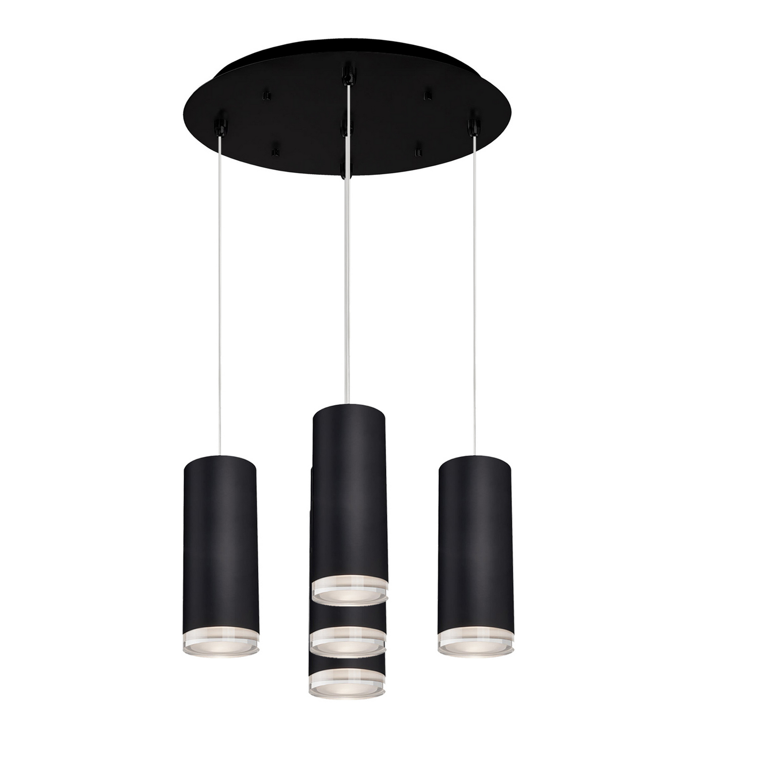 LED Pendant by Kuzco Lighting - Cameo Collection, Black Finish - MP401431BK-05