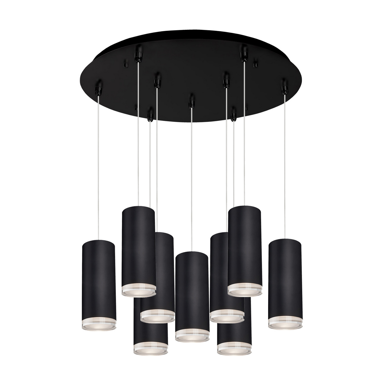 LED Pendant by Kuzco Lighting - Cameo Collection, Black Finish - MP401431BK-09