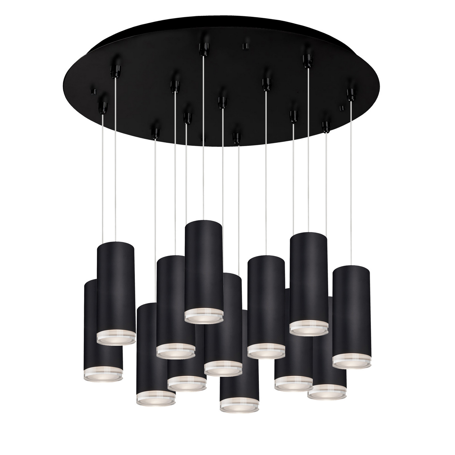 LED Pendant by Kuzco Lighting - Cameo Collection, Black Finish - MP401431BK-13