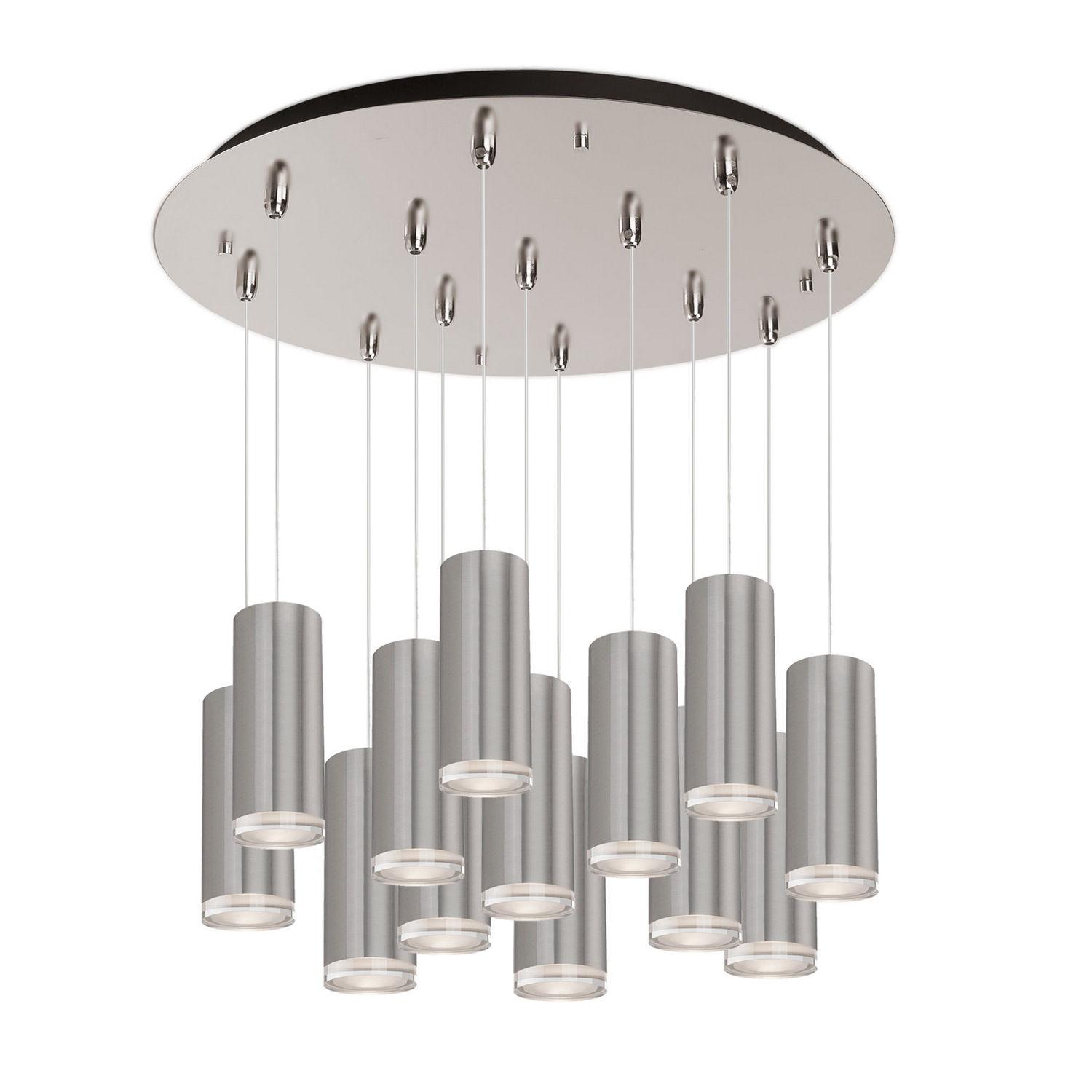 Brushed Nickel LED Pendant from the Cameo Collection