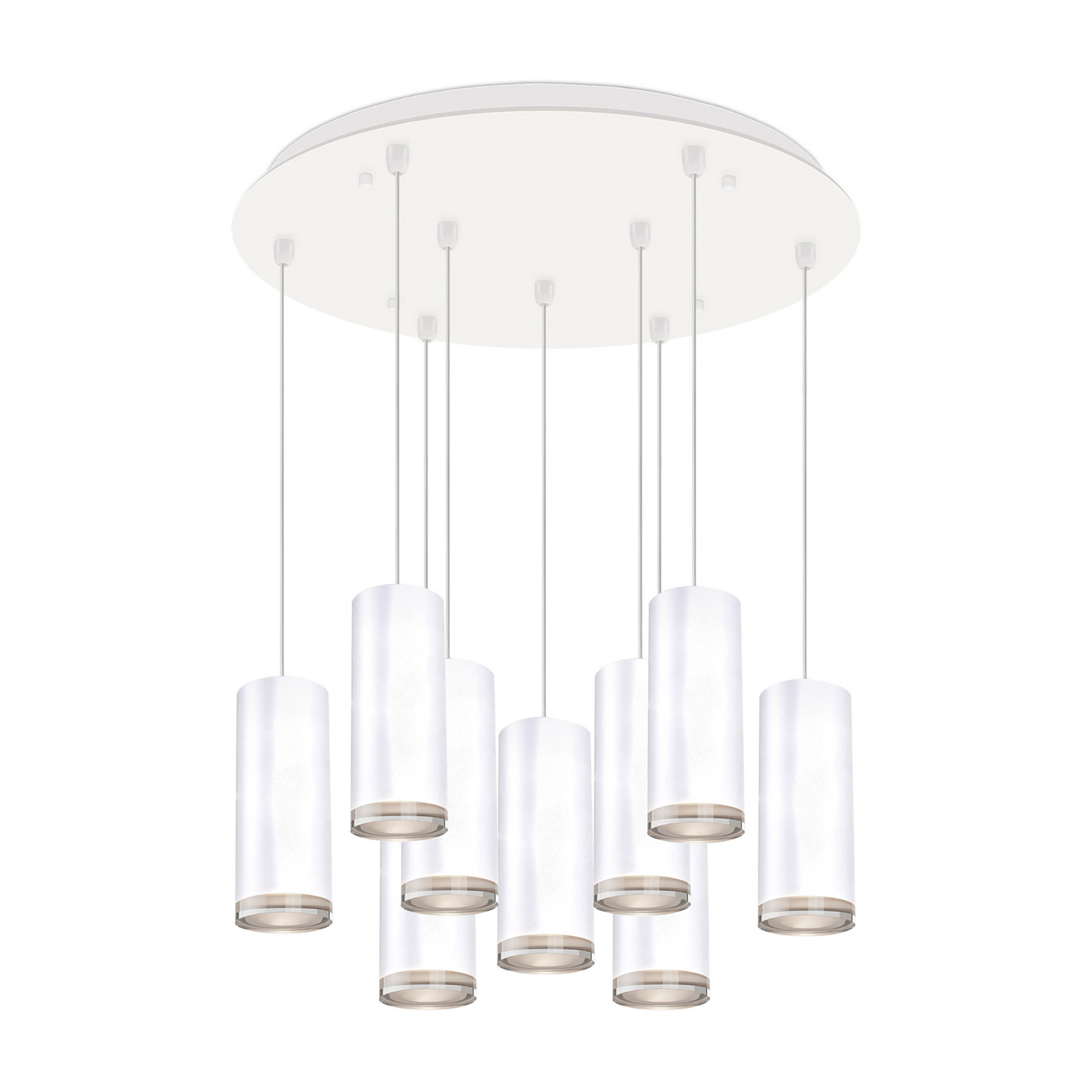 White LED Pendant from the Cameo Collection