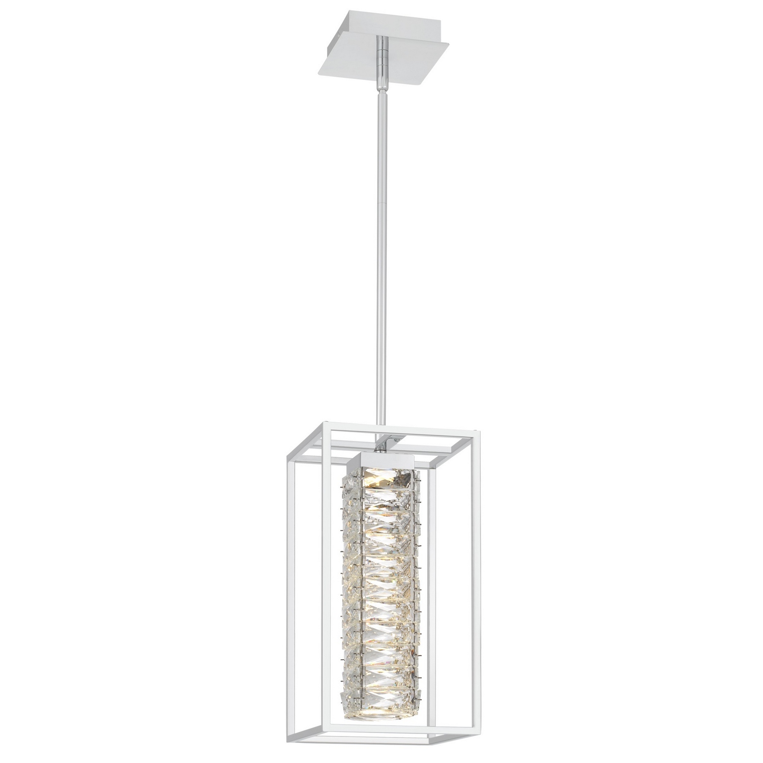 Photos - Chandelier / Lamp Quoizel Polished Chrome LED Mini Pendant from the Dazzle Collection PCDZ1508C 