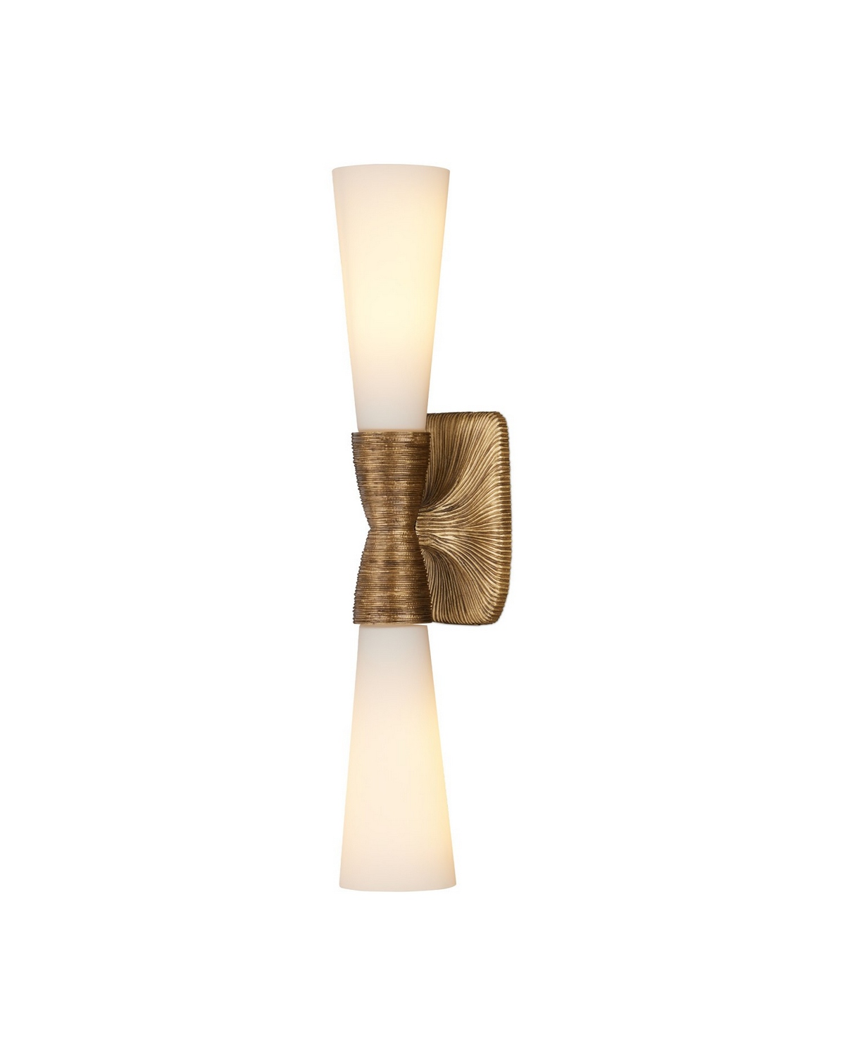 Currey & Company 5800-0065 Burrows 2 Light 4.88 inch Antique Brass Bath Wall Sconce Wall Light