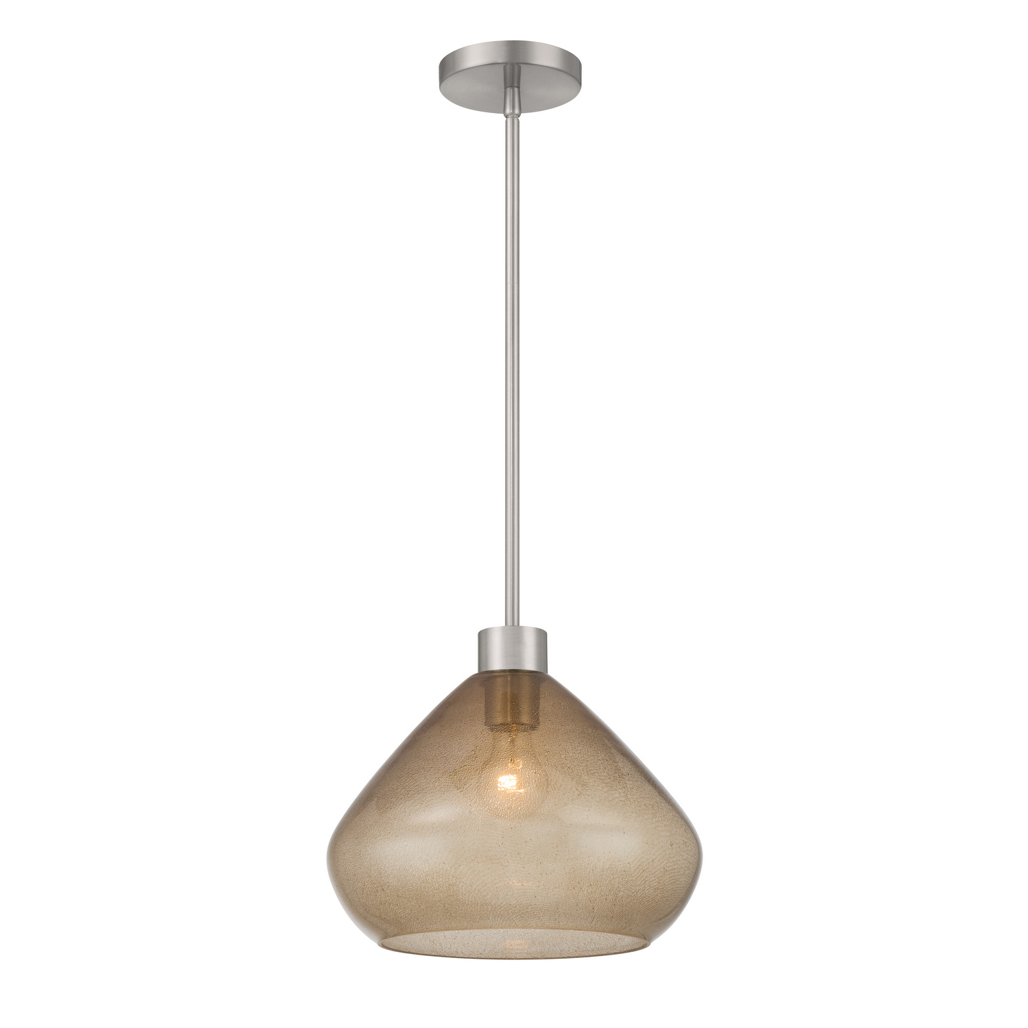 Brushed Nickel Pendant from the Elaris Collection