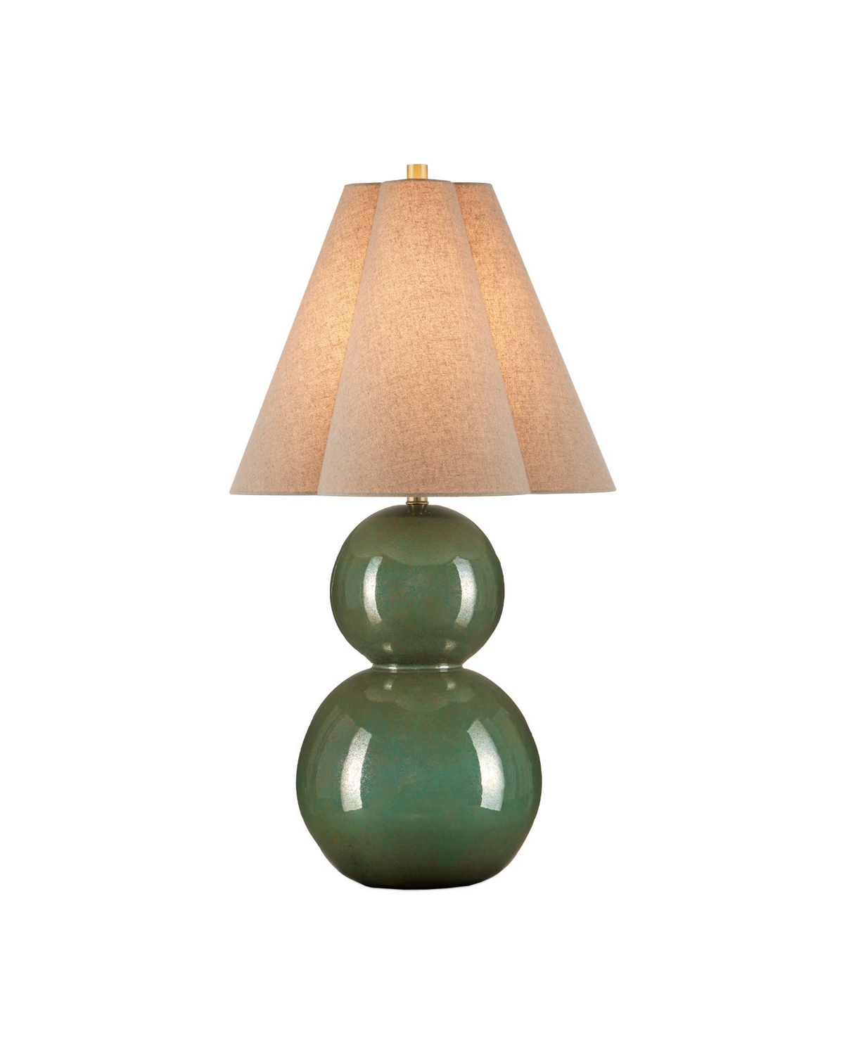 Currey & Company 6000-1041 Kindred 33.5 inch 150 watt Green Table Lamp Portable Light