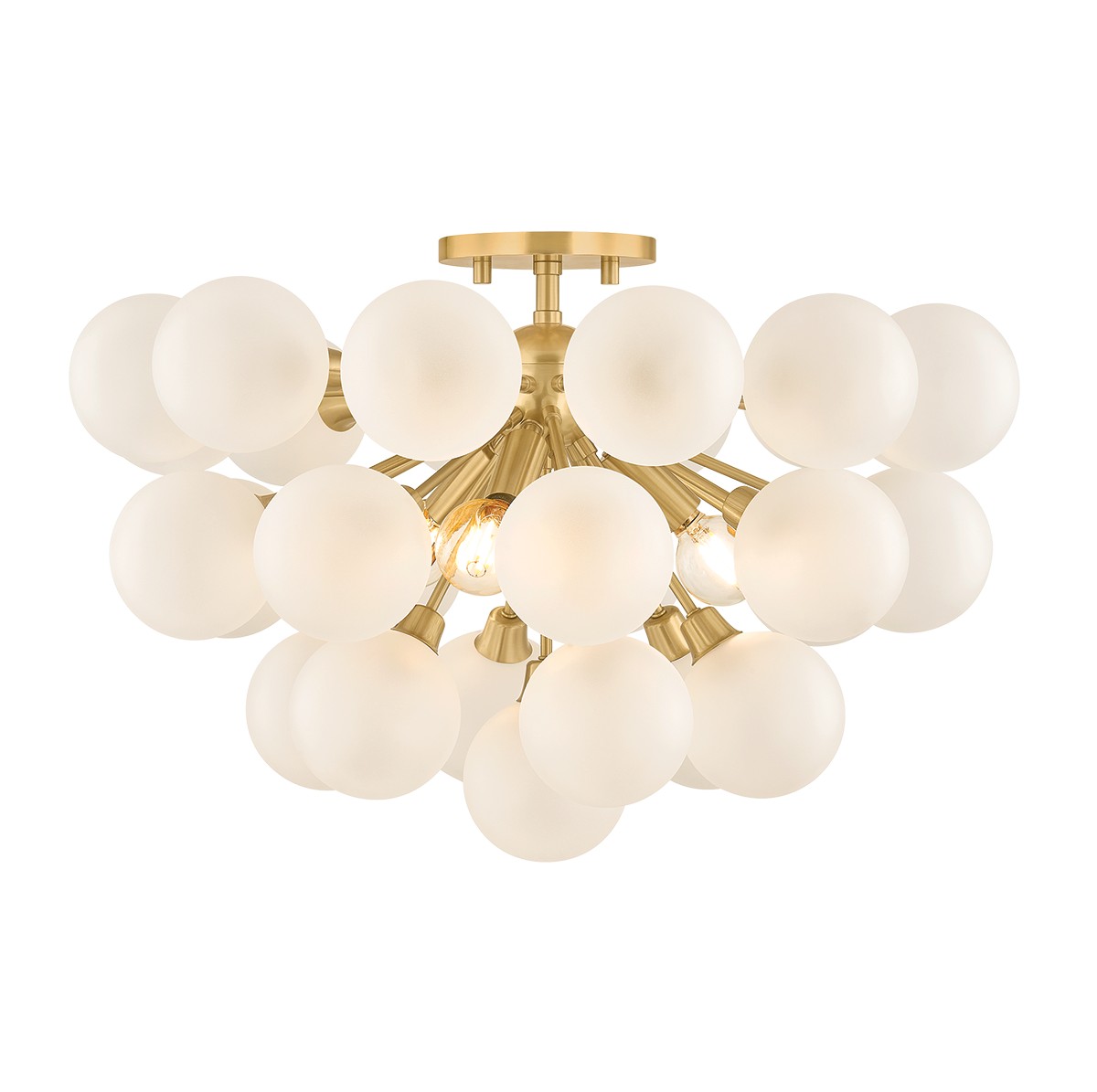 Antoneta Three Light Semi Flush Mount