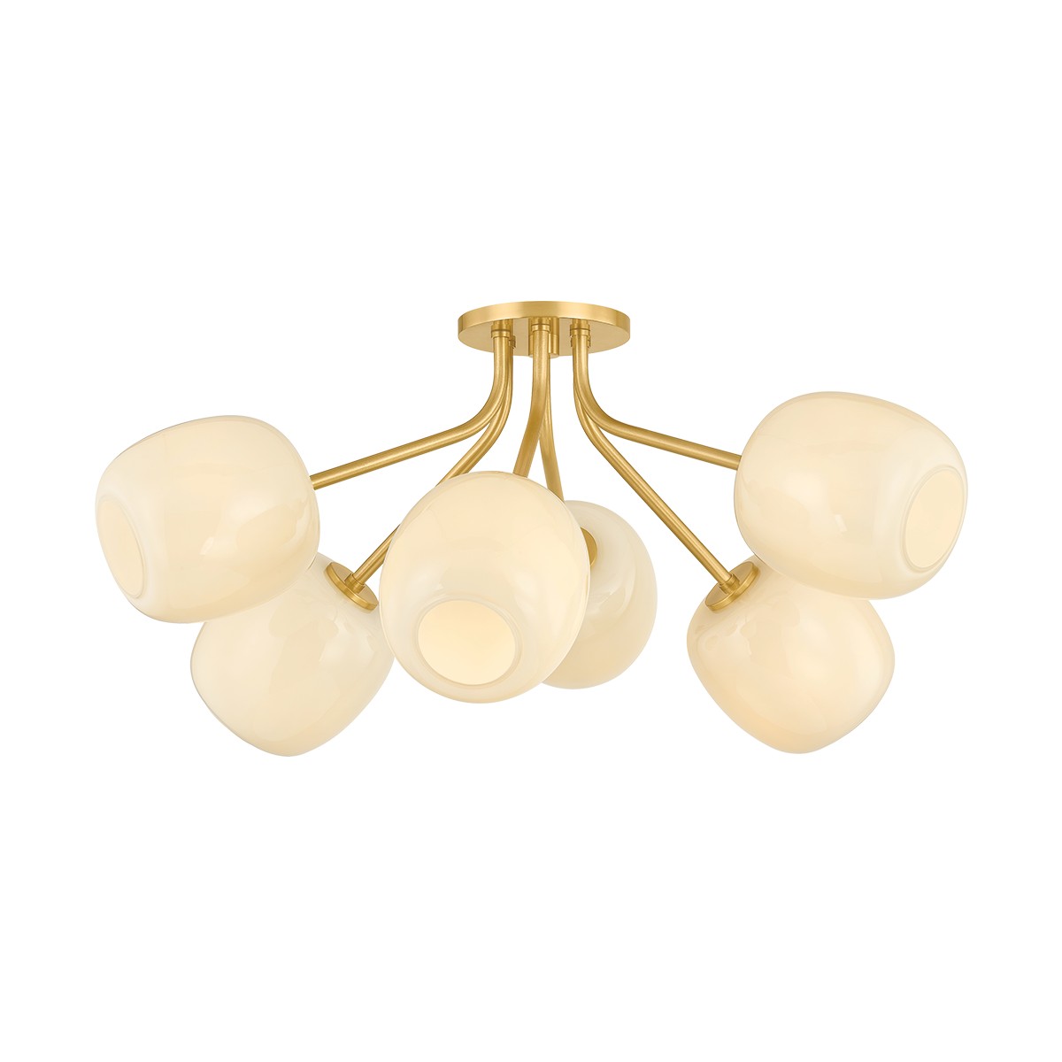 Lisette Six Light Semi Flush Mount