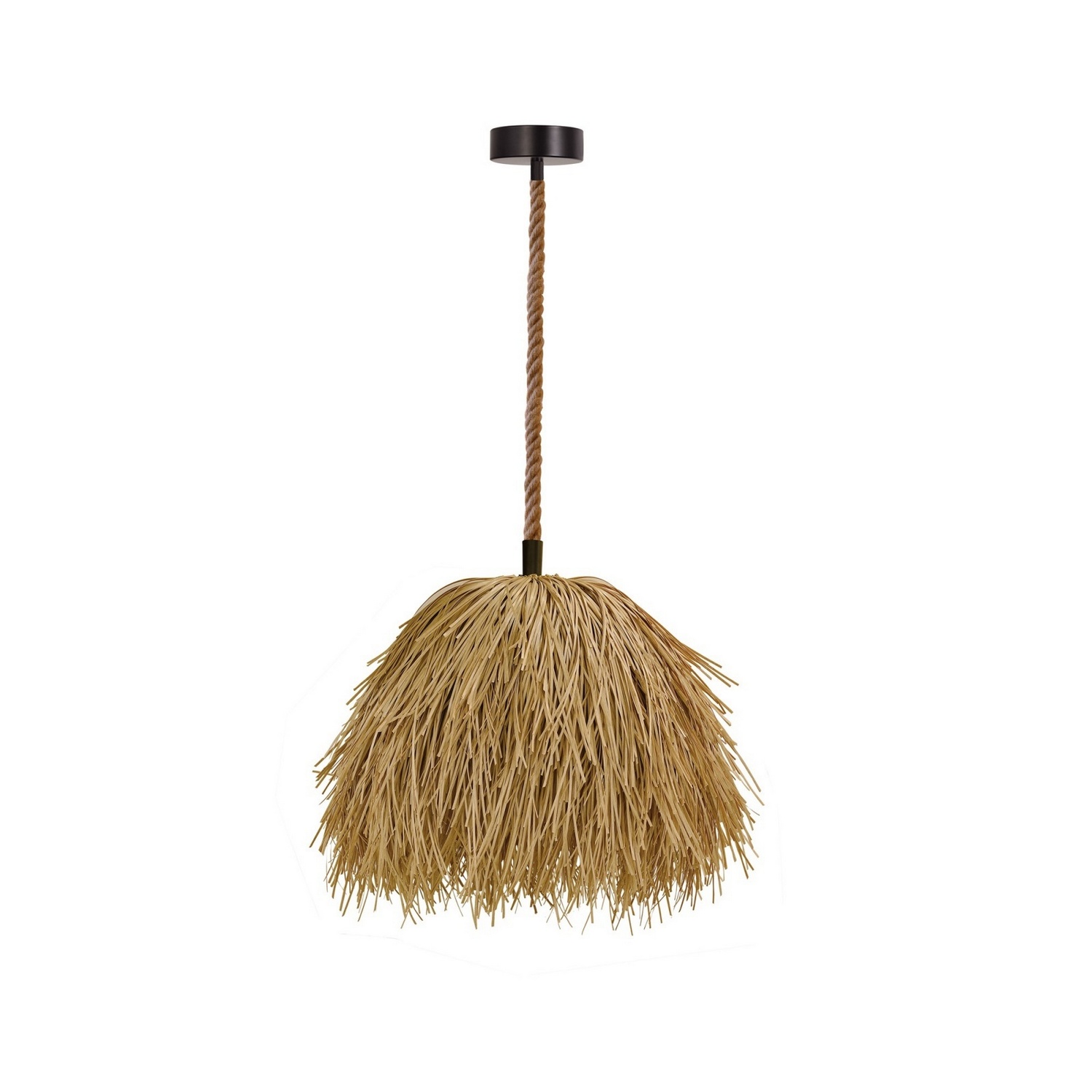 Photos - Chandelier / Lamp Avenue Lighting Hemp Rope Black Pendant from the Malibu Collection HF1008-RP