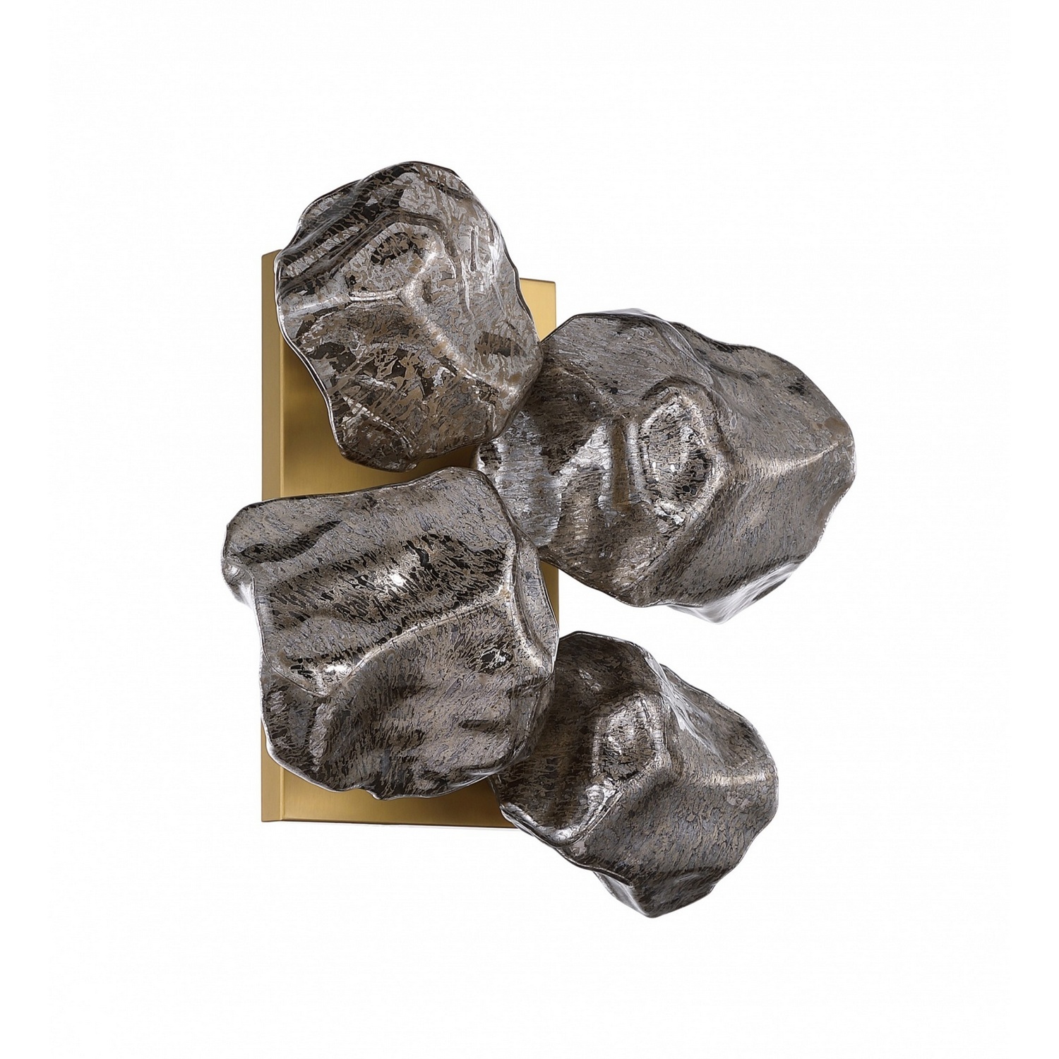Aged Brass Wall Sconce from the Rockefeller Collection