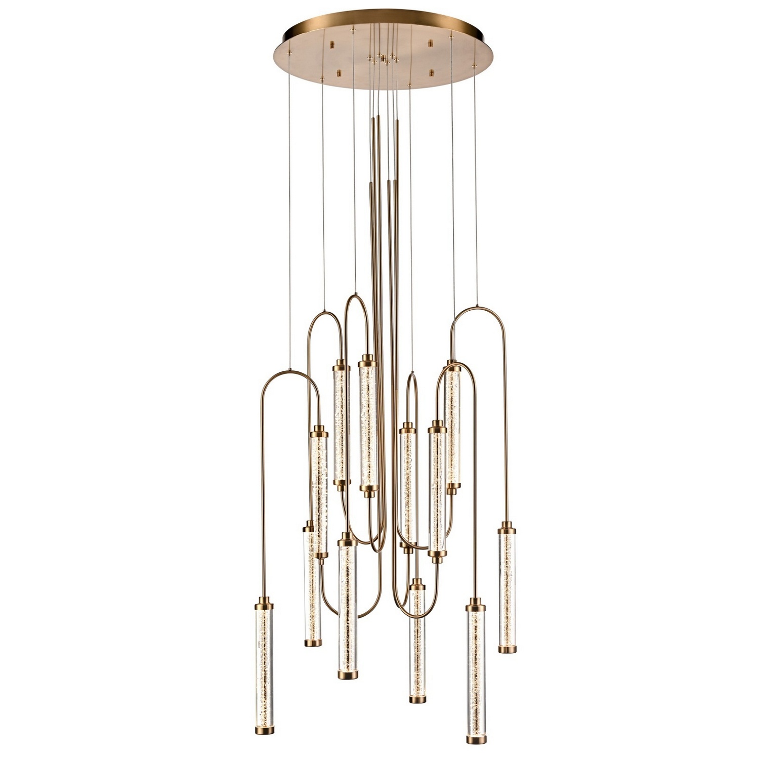 Antique Brass LED Pendant from the Belvedere Collection