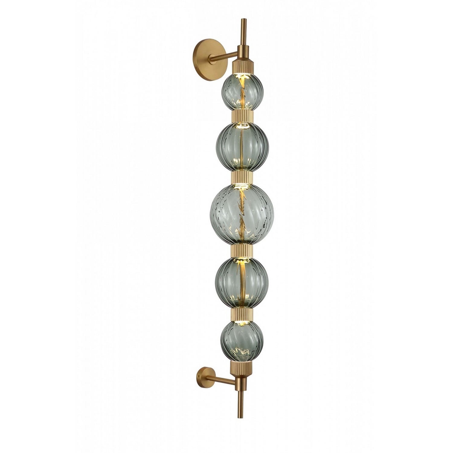 Aged Brass LED Wall Sconce from the Zayna Collection