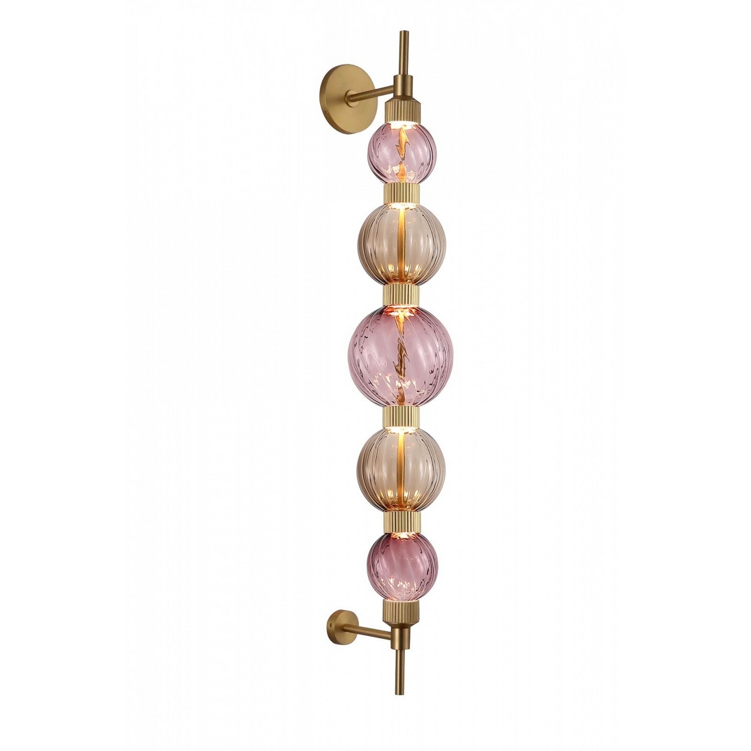Aged Brass LED Wall Sconce from the Zayna Collection