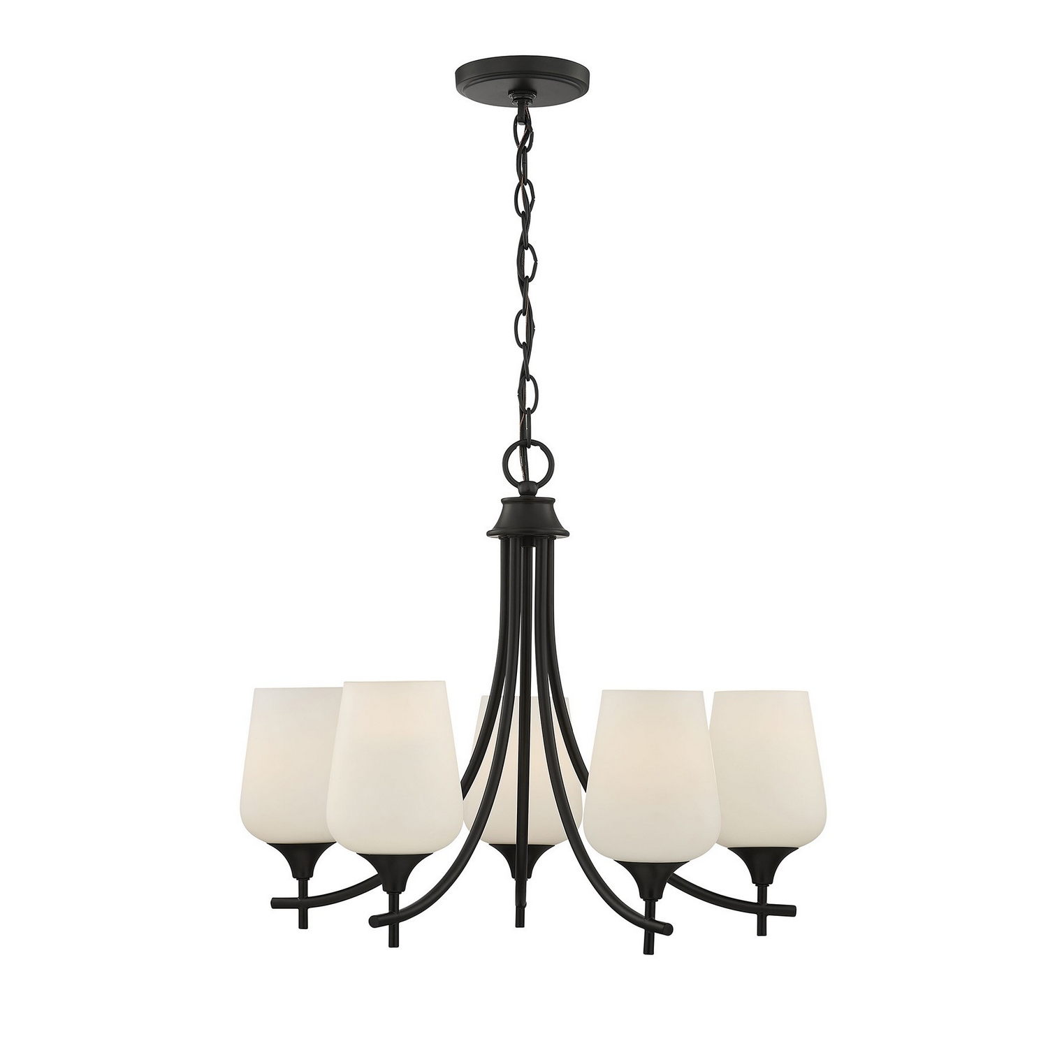 Photos - Chandelier / Lamp SAVOY House Octave 5-Light Chandelier in Matte Black 1-6032-5-BK