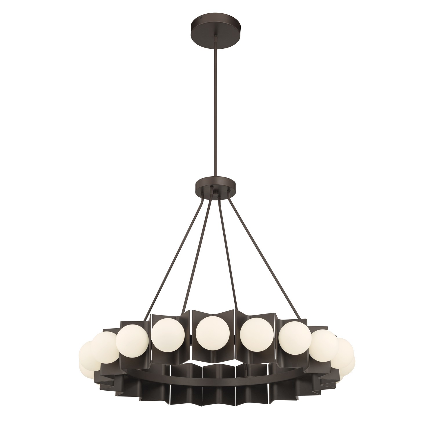Photos - Chandelier / Lamp Minka Lavery Dark Bronze LED Pendant from the Vestra Collection 10419-860-L 