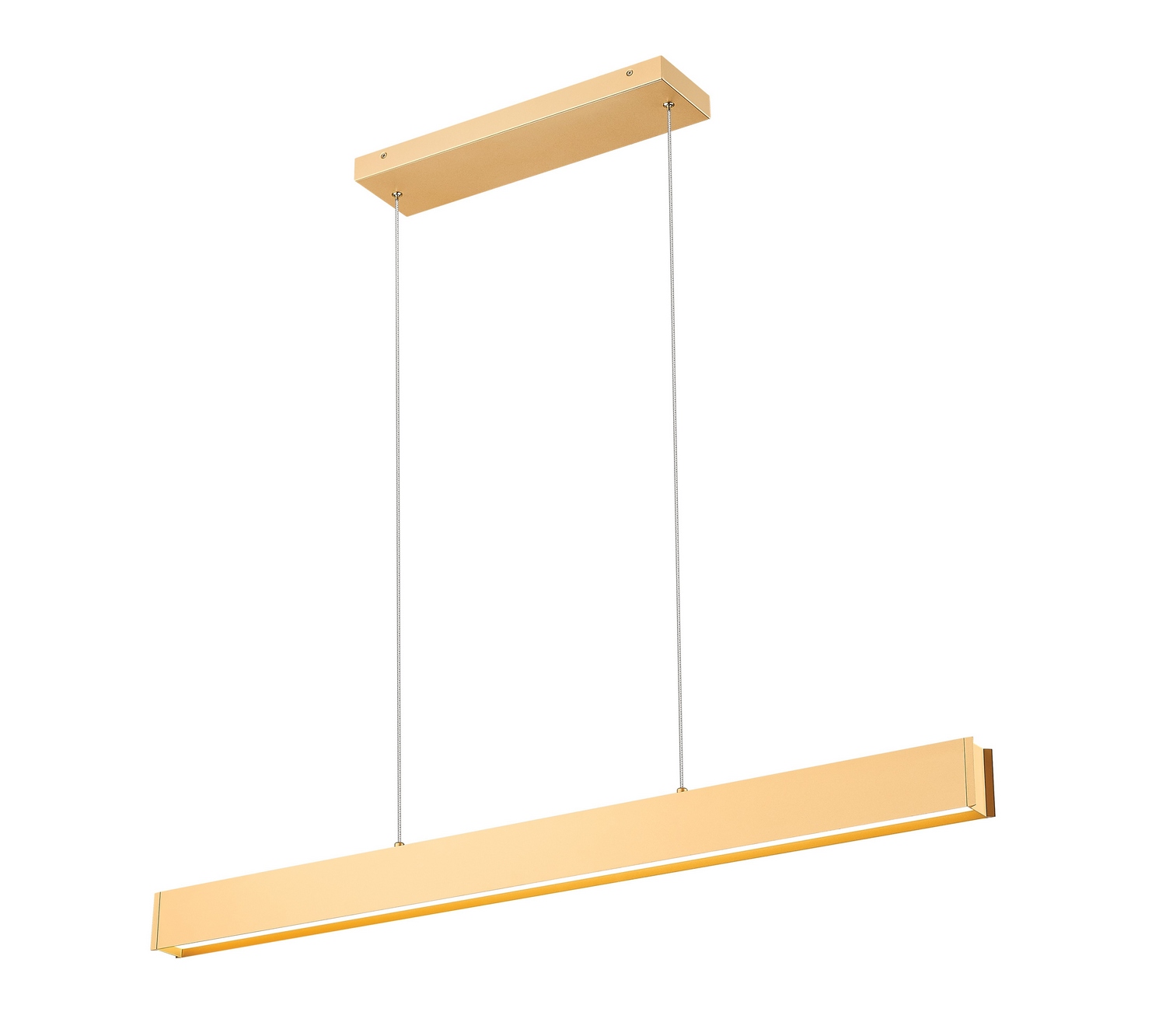 Photos - Chandelier / Lamp Wide Z-Lite Gold LED Linear Chandelier from the Hudson Collection 1016-45L-GLD-LED