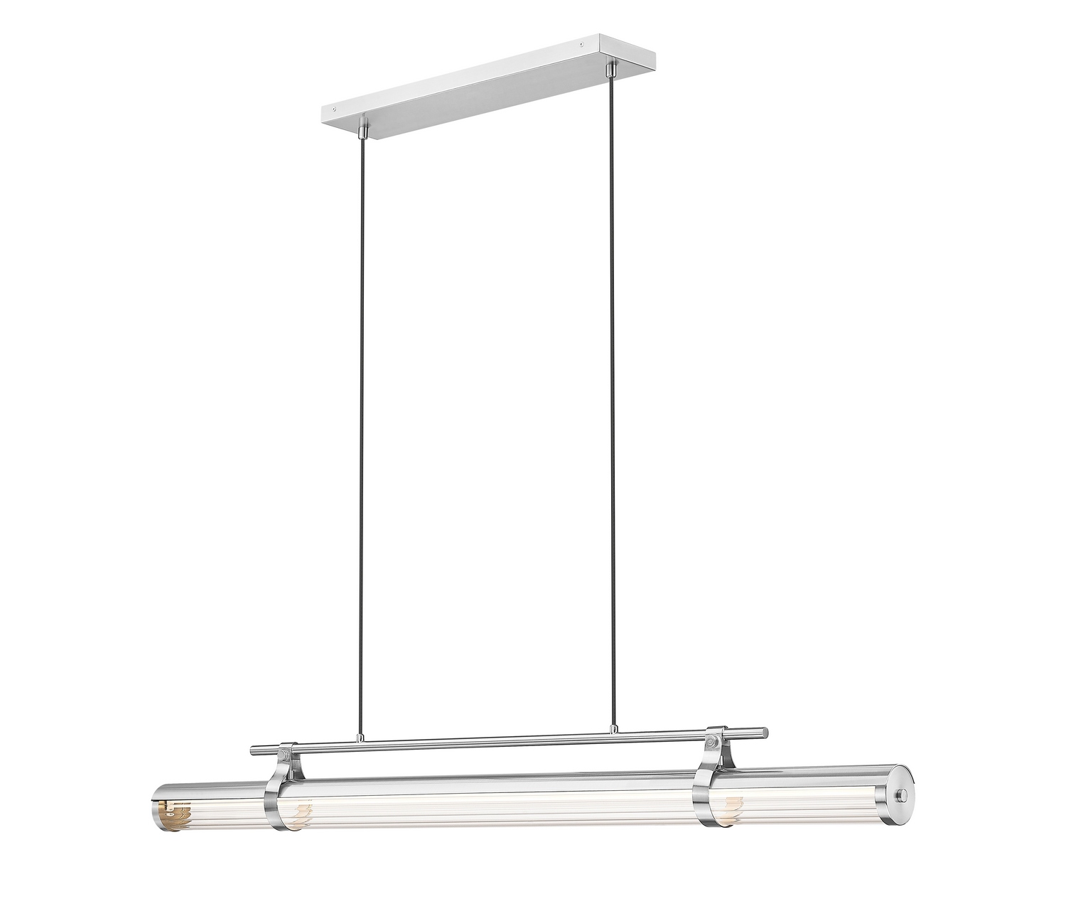 LED Linear Chandelier by Z-Lite - Benoit Collection, Brushed Nickel Finish - 1959-54L-BN-LED