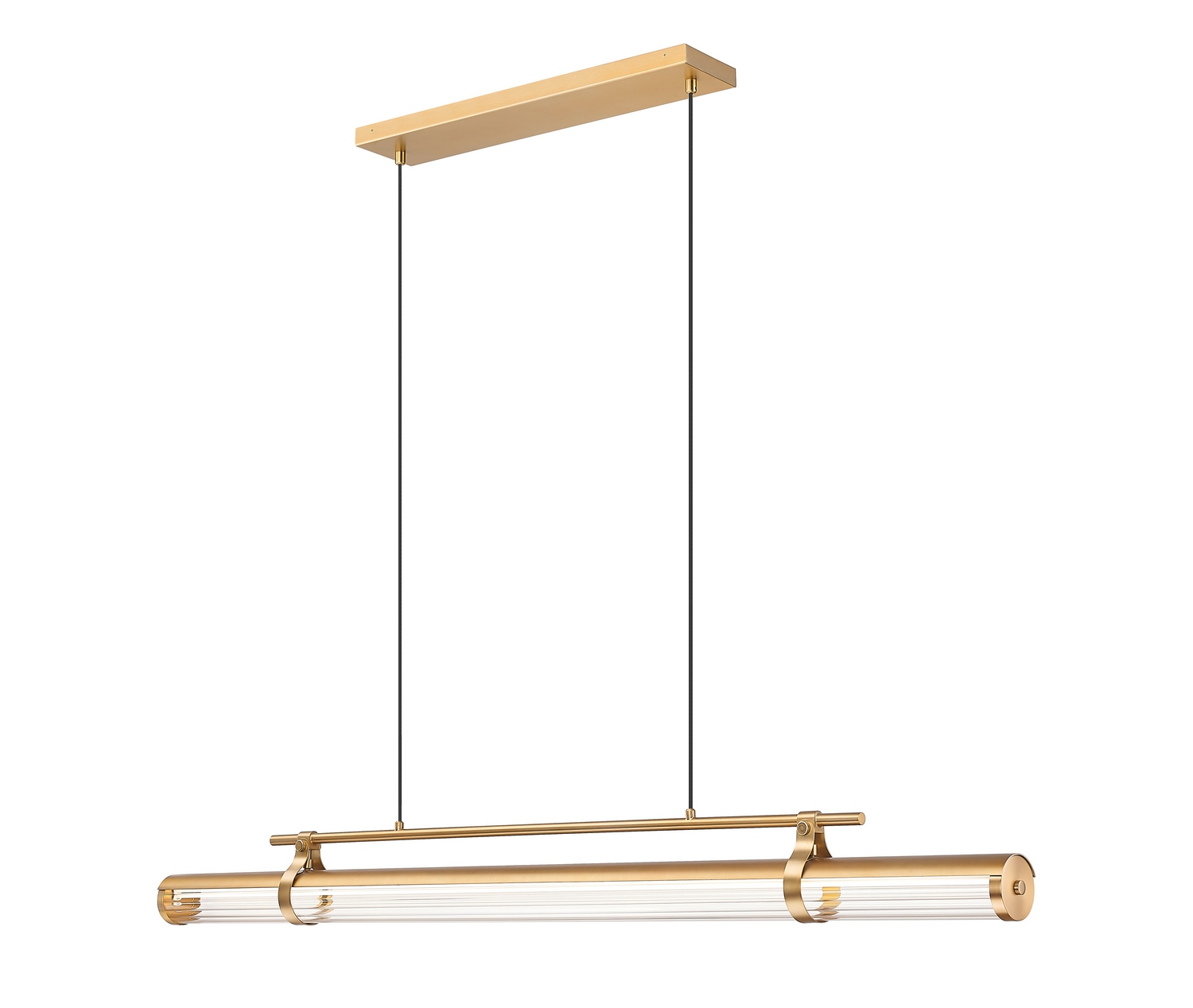 LED Linear Chandelier by Z-Lite - Benoit Collection, Modern Gold Finish - 1959-54L-MGLD-LED