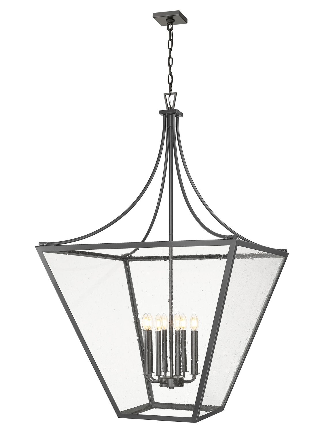 Eight Light Chandelier by Z-Lite - Montalcino Collection, Iron Ore Finish - 1961-8IO