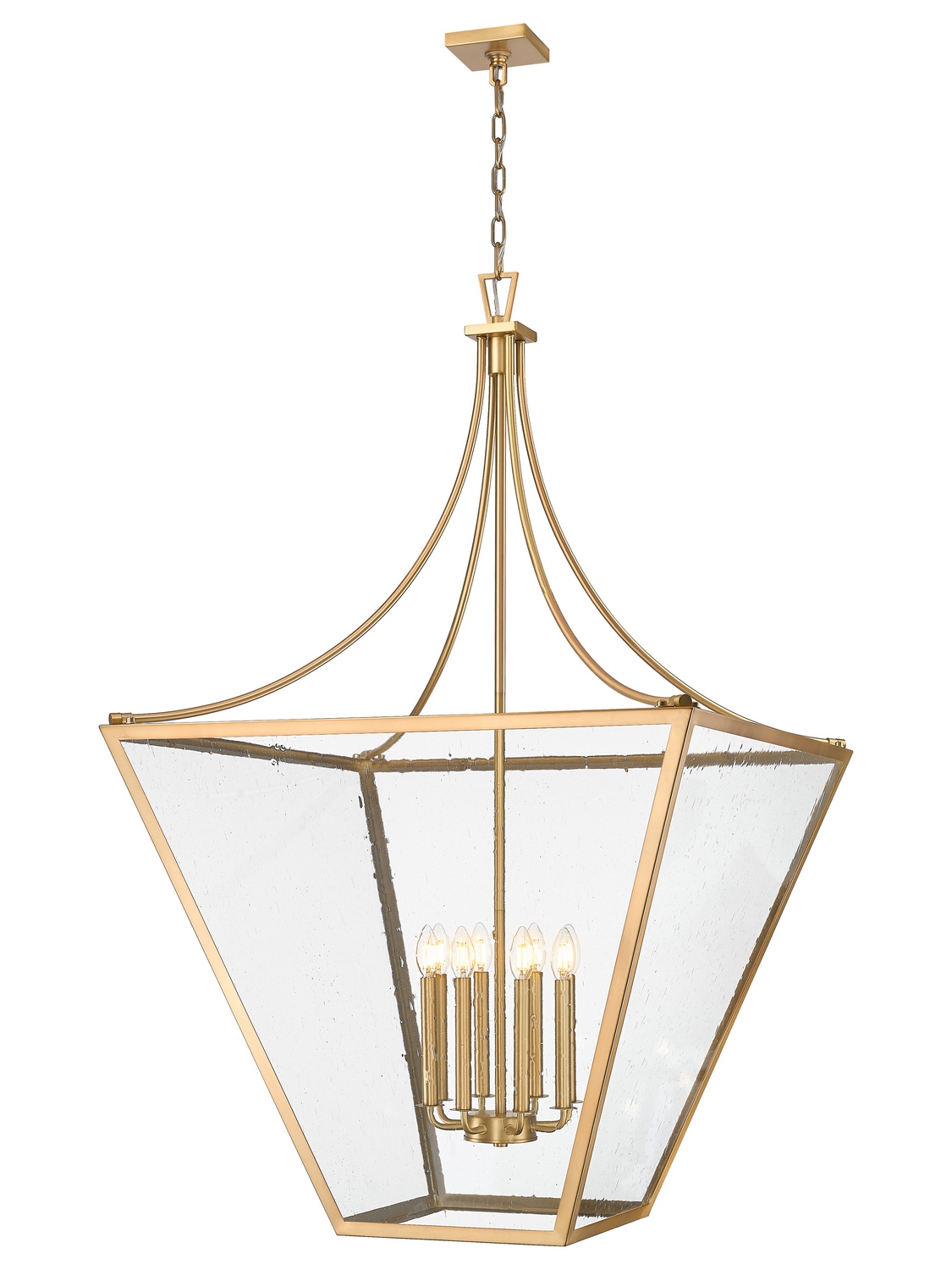 Eight Light Chandelier by Z-Lite - Montalcino Collection, Rubbed Brass Finish - 1961-8RB