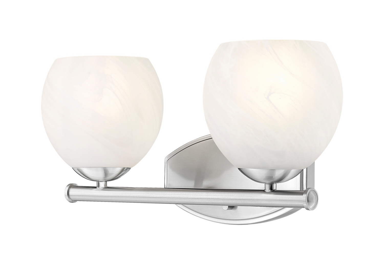 Photos - Chandelier / Lamp Wide Z-Lite Brushed Nickel Bathroom Vanity Light from the Colette Collection 1963-2V-BN 