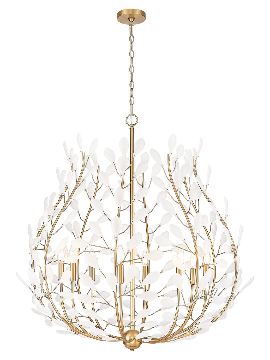 Eight Light Chandelier by Z-Lite - Claudine Collection, Modern Gold Finish - 353-38MGLD