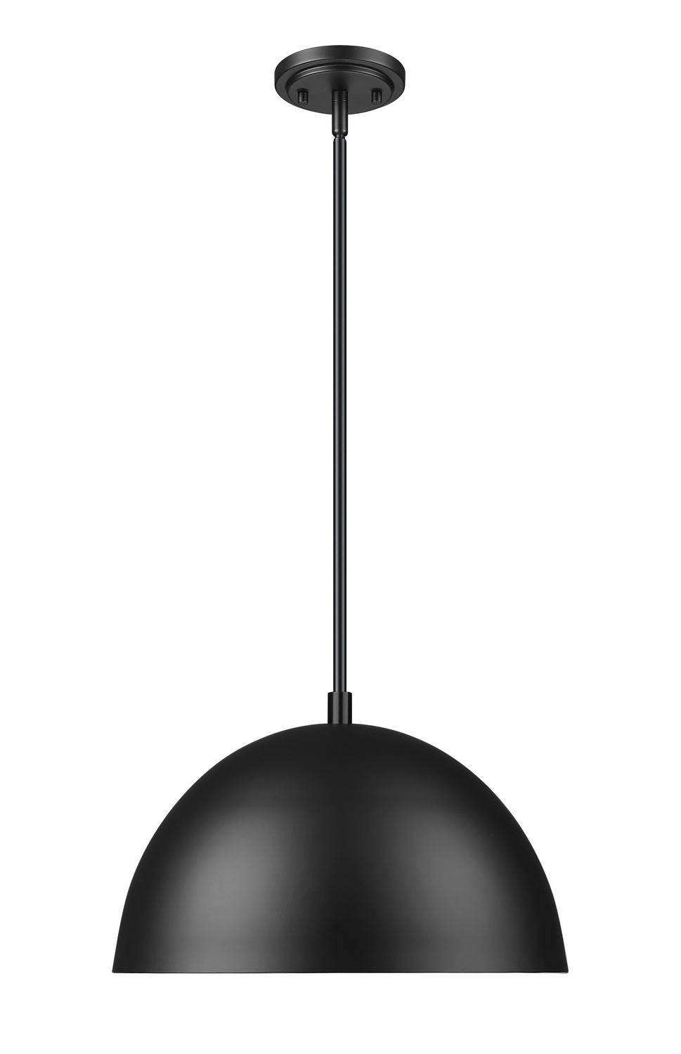 Photos - Chandelier / Lamp Vega Z-Lite  1-Light Pendant in Matte Black 4501P16-MB 